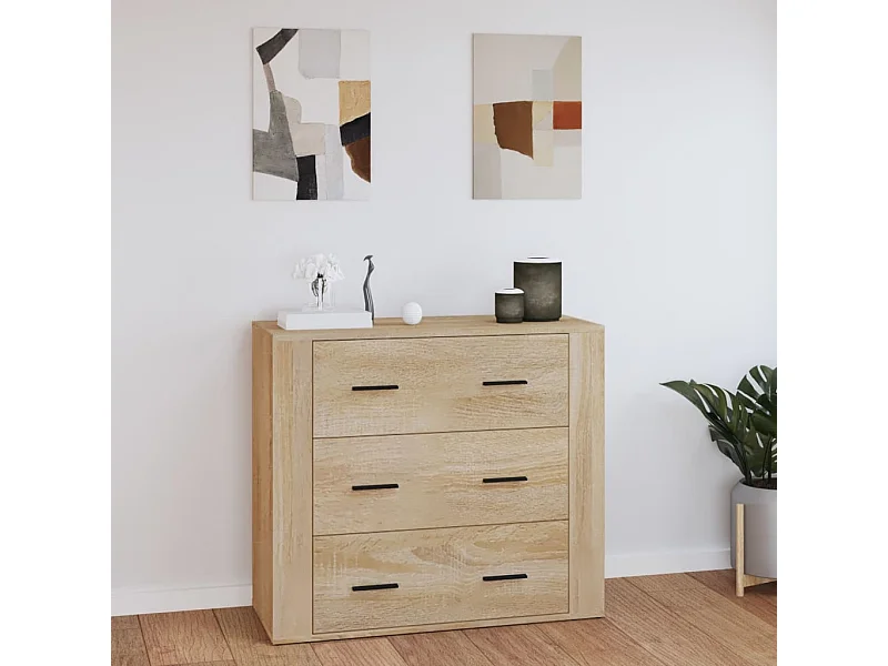 Credenza | Buffet | Armadio Rovere Sonoma 80x33x70 cm in Legno Multistrato