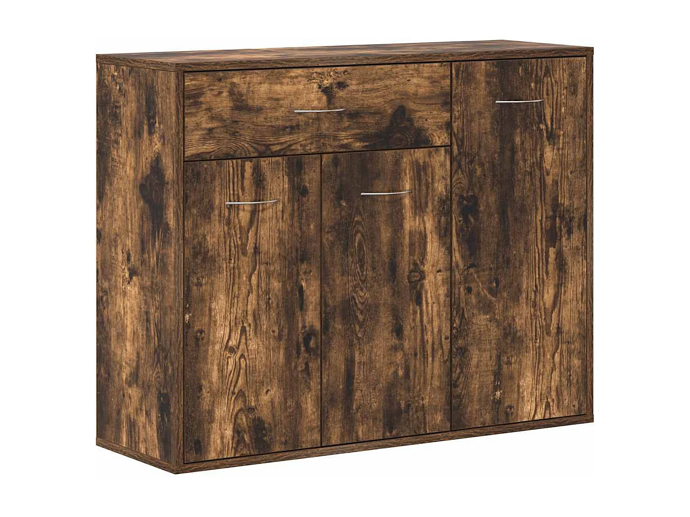 Buffet | Commode à tiroir | Meuble de rangement Chêne fumé 88x30x70 cm Bois d'ingénierie