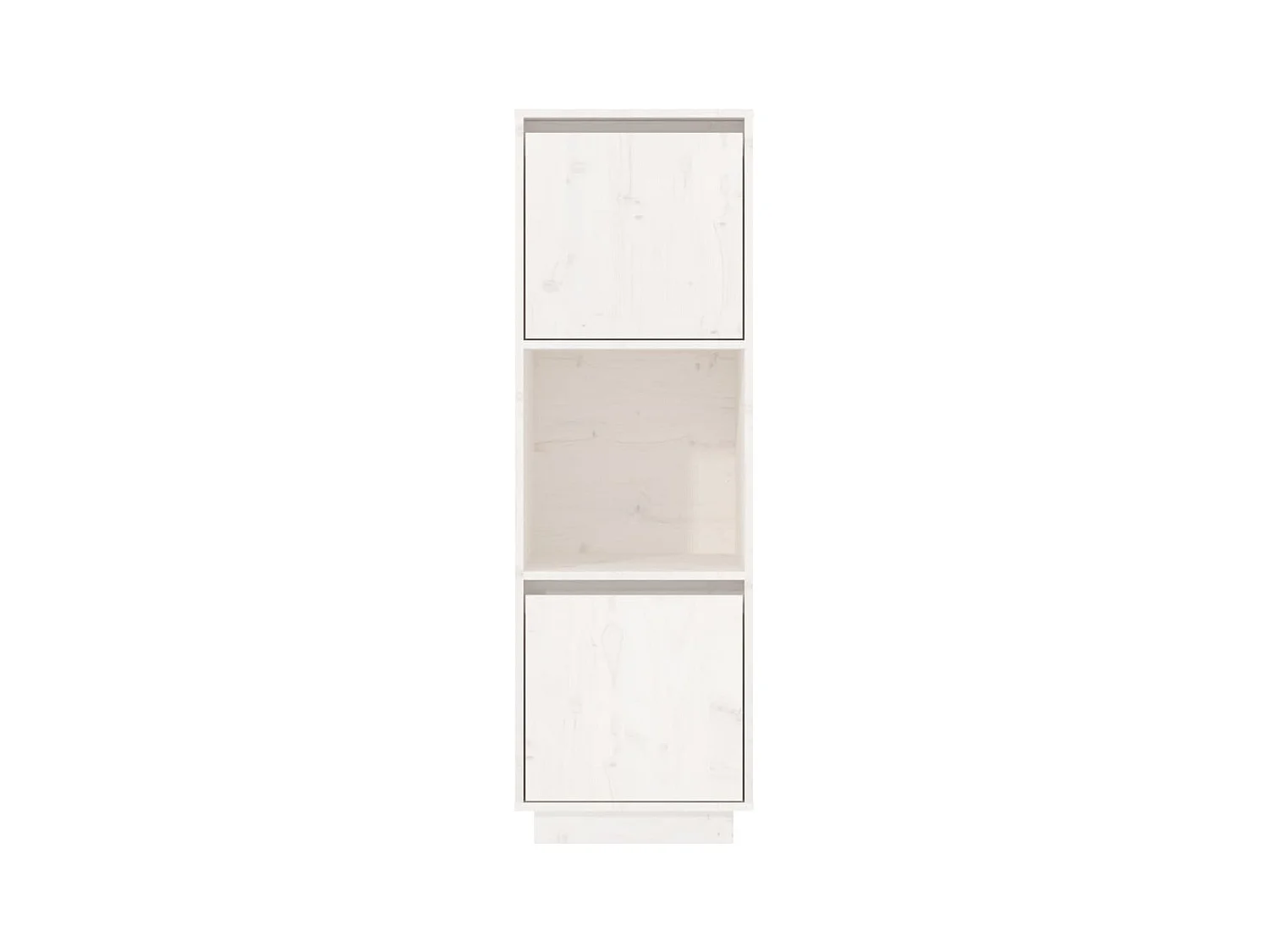 Buffet | Bahut | Meuble de rangement haut Blanc 38x35x117 cm Bois massif de pin