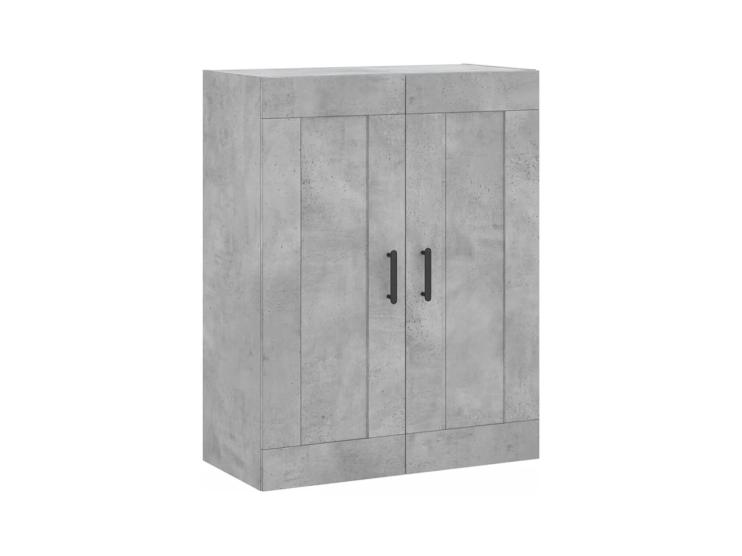 Credenza | Buffet | Armadio Grigio Cemento 69,5x34x180 cm in Legno Multistrato