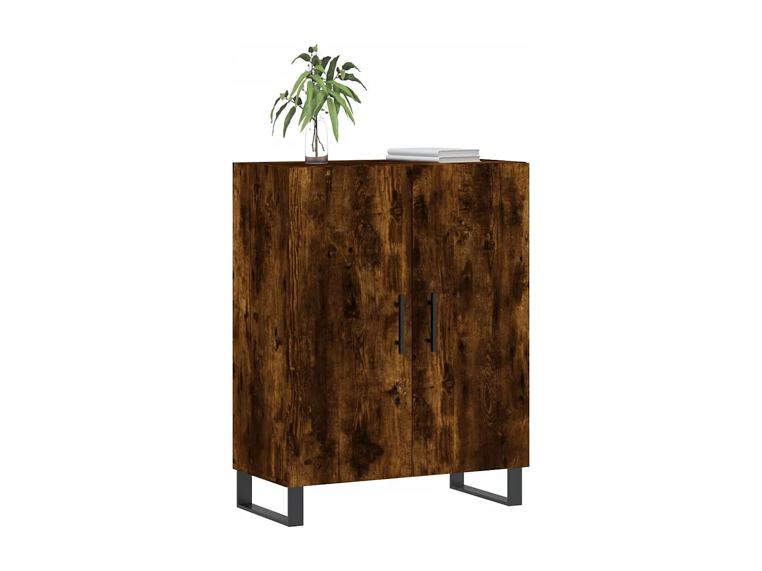 Buffet | Bahut | Meuble de rangement chêne fumé 69,5x34x90 cm bois d'ingénierie