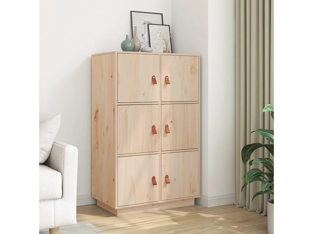 Buffet | Bahut | Meuble de rangement haut 67x40x108,5 cm Bois massif de pin