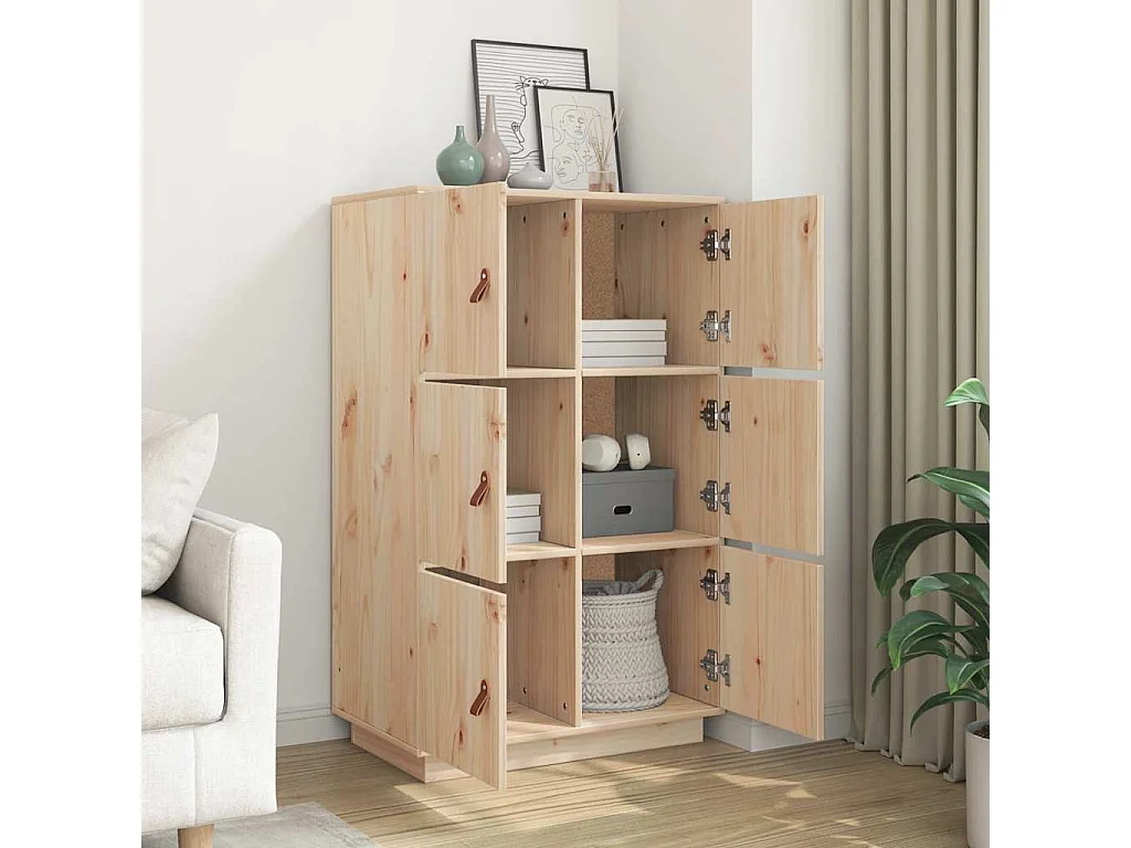 Buffet | Bahut | Meuble de rangement haut 67x40x108,5 cm Bois massif de pin