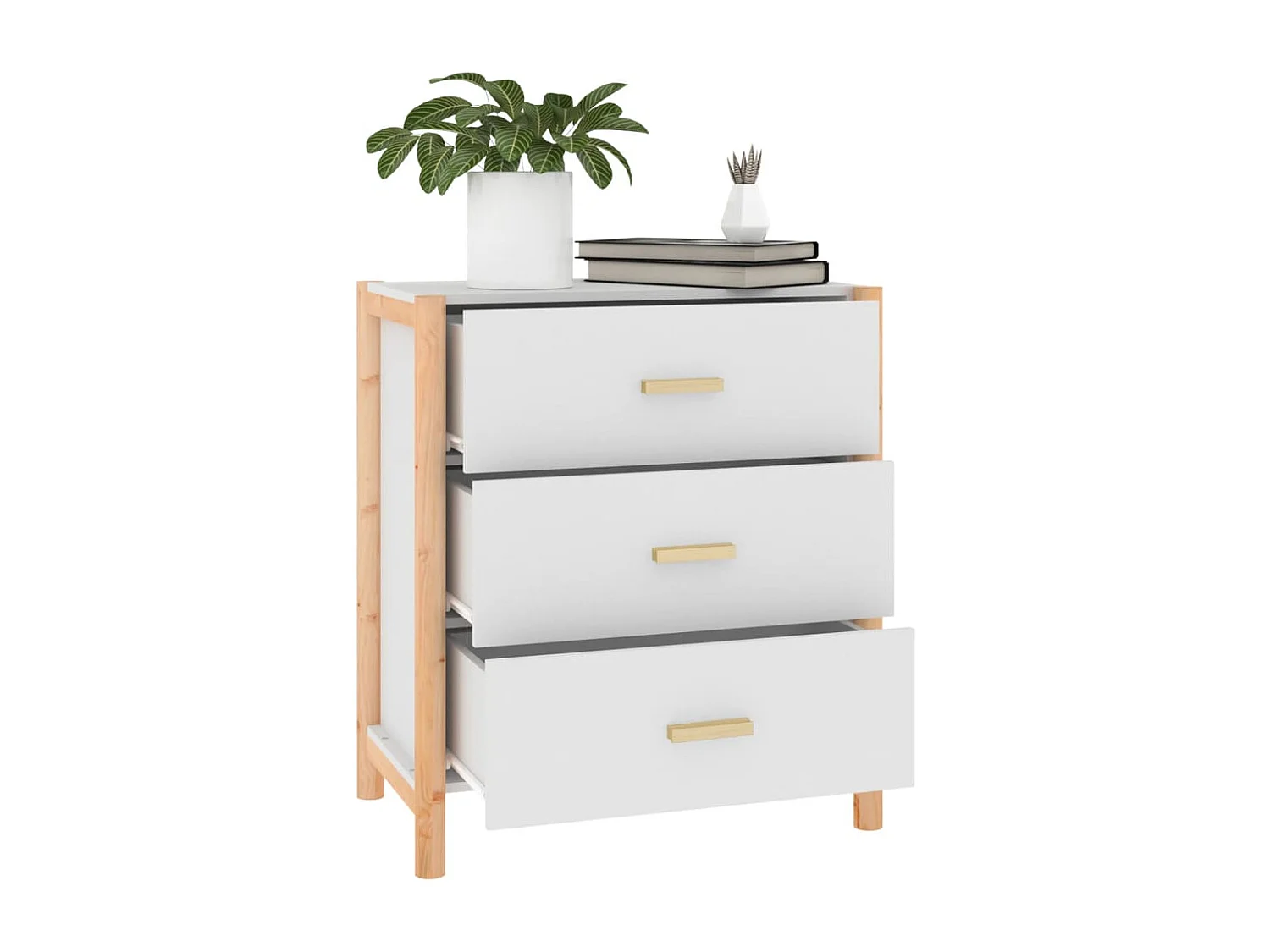 Buffet | Bahut | Meuble de rangement Blanc 62x38x70 cm Bois d'ingénierie