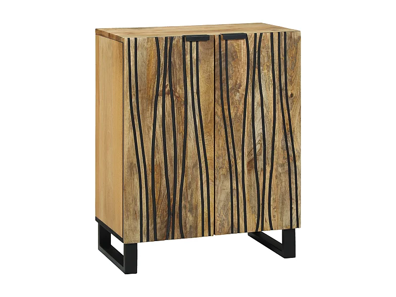 Buffet | Bahut | Meuble de rangement - 60 x 33,5 x 75 cm, en bois de mangue massif.