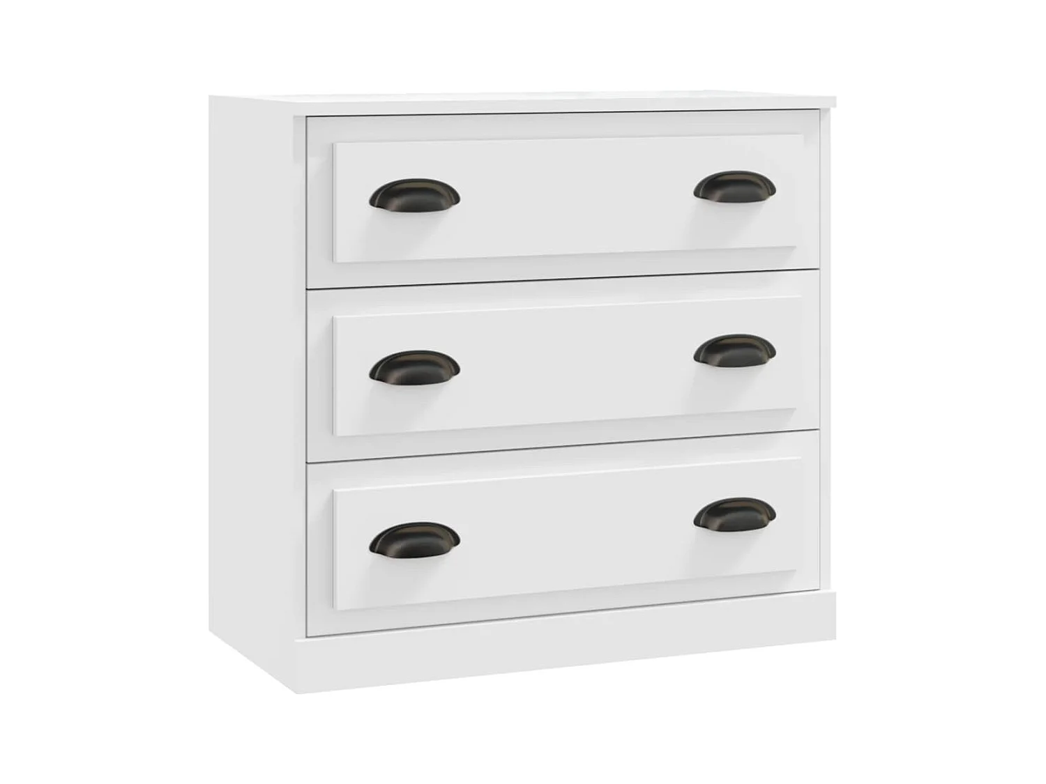 Buffets | Bahuts | Meuble de rangement 2 pcs blanc bois d'ingénierie