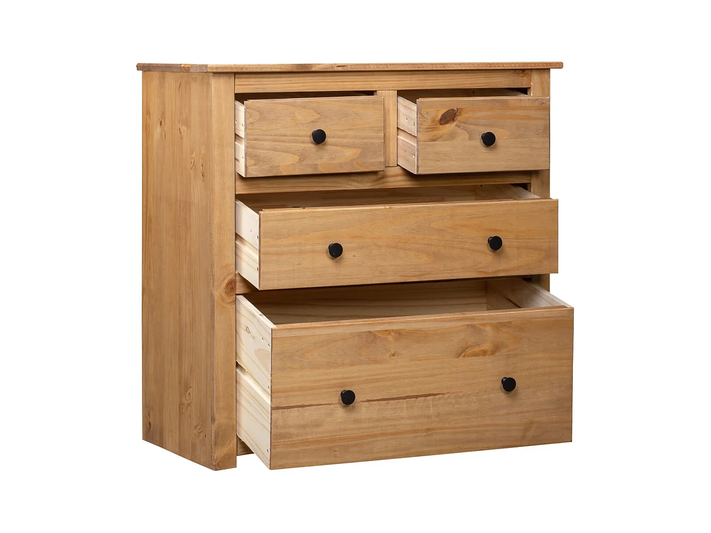 Buffet | Commode à tiroir | Meuble de rangement 80x40x83 cm Pin Gamme Panama