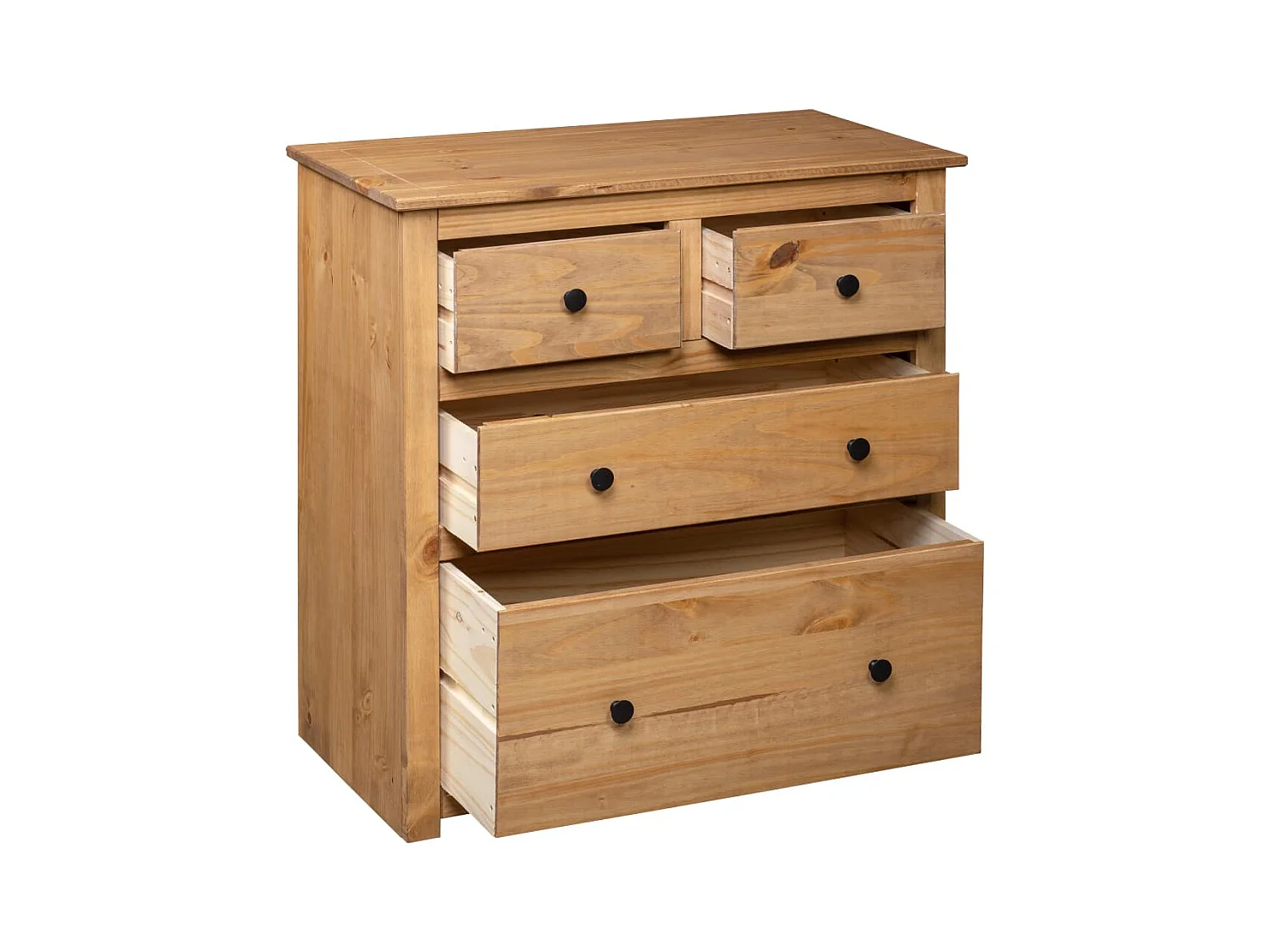 Buffet | Commode à tiroir | Meuble de rangement 80x40x83 cm Pin Gamme Panama