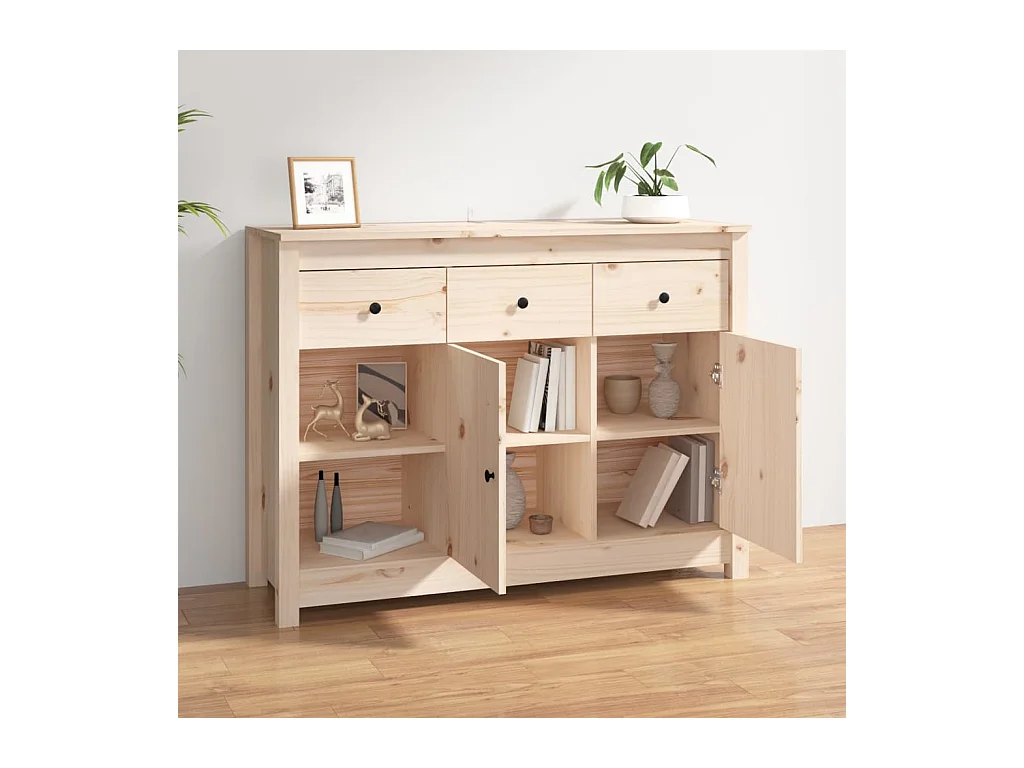 Buffet | Bahut | Meuble de rangement 100x35x74 cm Bois massif de pin