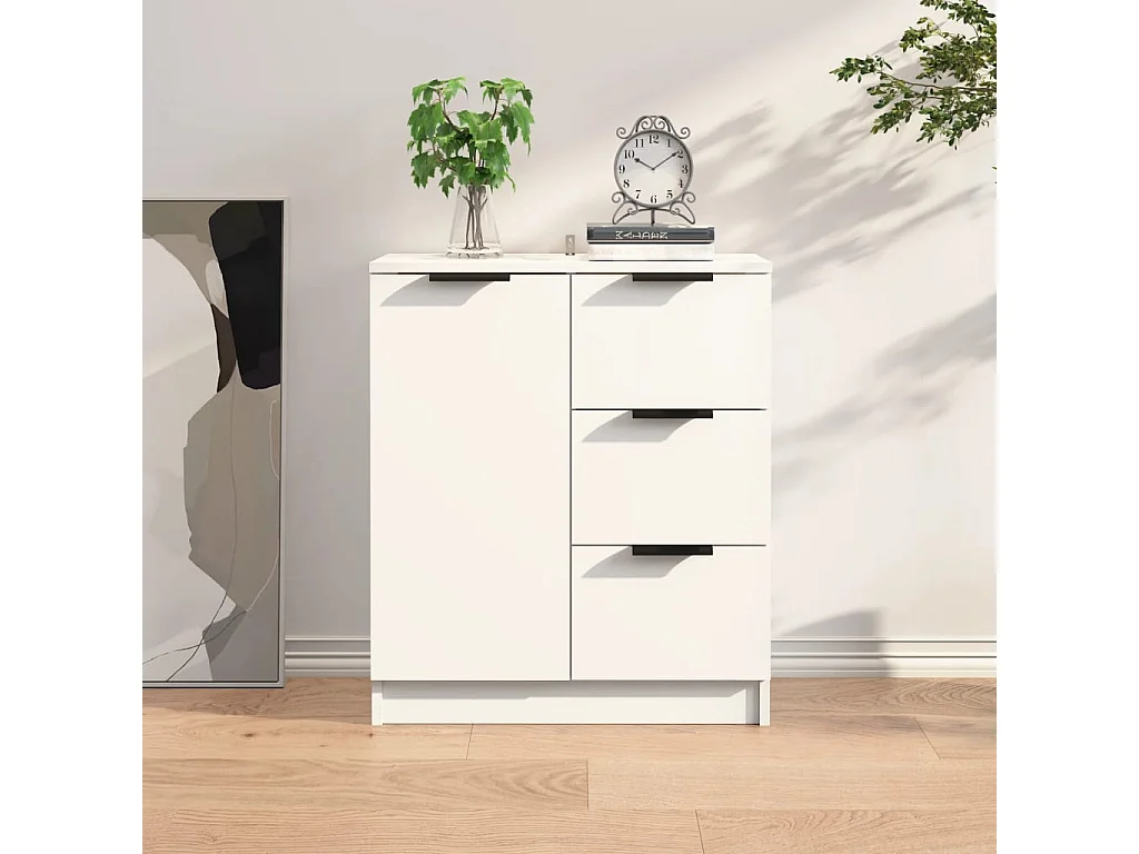 Buffet | Bahut | Meuble de rangement Blanc 60x30x70 cm Bois d'ingénierie