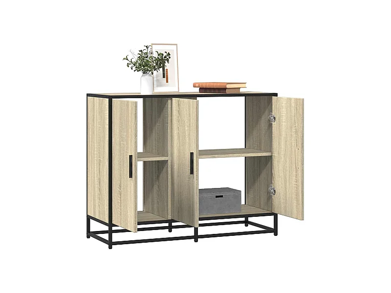 Buffet | Bahut | Meuble de rangement chêne sonoma 94x35x76 cm bois d'ingénierie