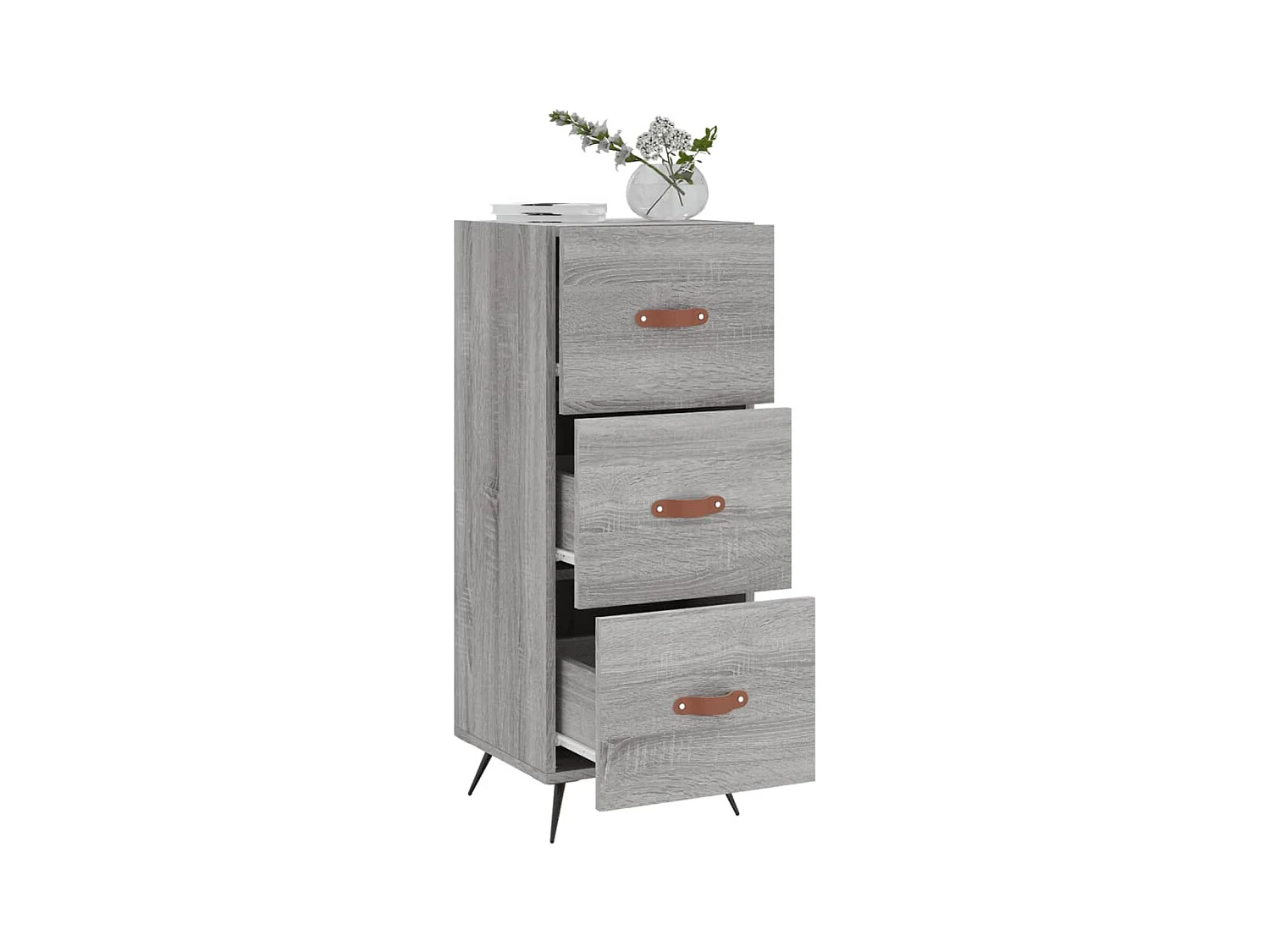Credenza | Buffet | Armadio Grigio Sonoma 34,5x34x90 cm in Legno Multistrato