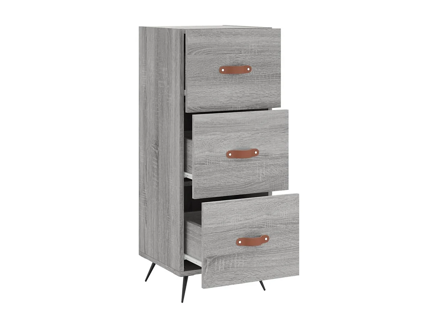 Buffet | Bahut | Meuble de rangement Sonoma gris 34,5x34x90 cm Bois d'ingénierie