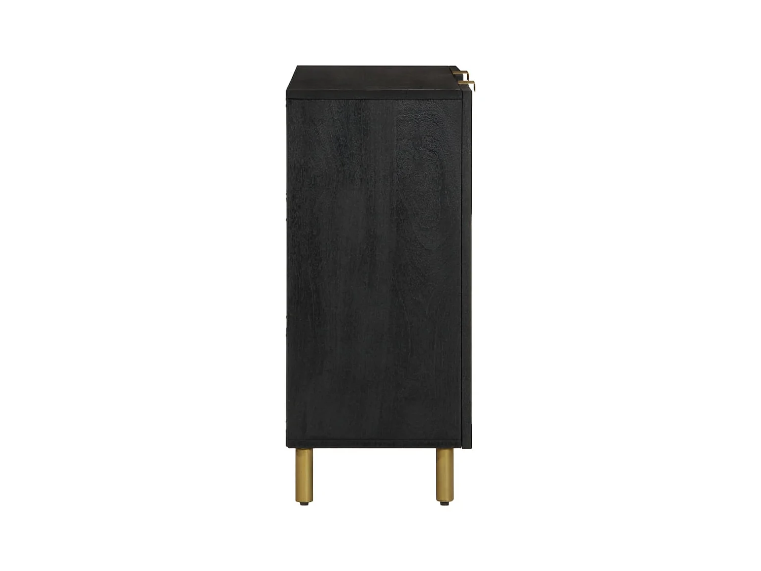 Buffet | Bahut | Meuble de rangement noir 90x33x75 cm bois d'ingénierie