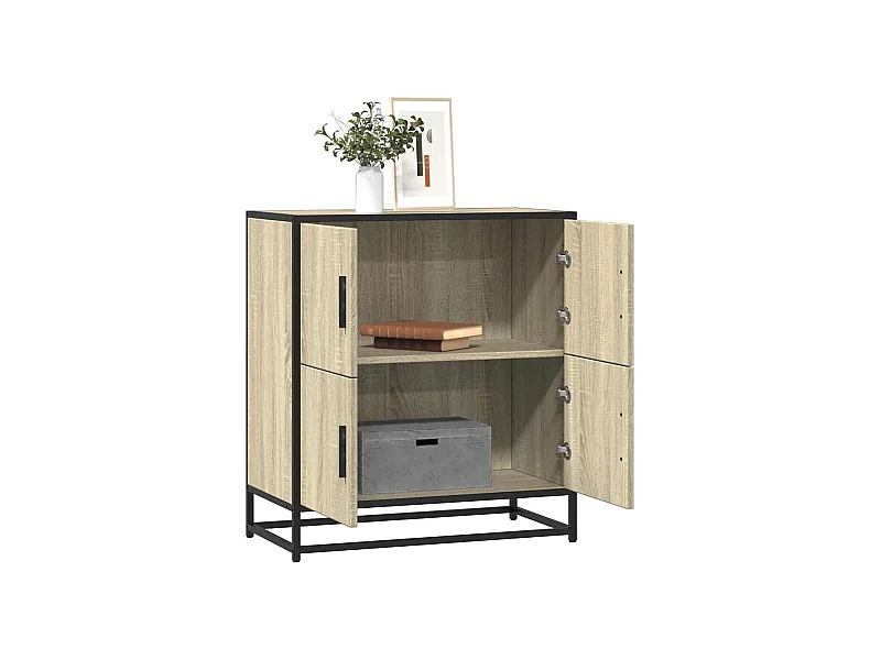 Buffet | Bahut | Meuble de rangement chêne sonoma 68x35x76 cm bois d'ingénierie