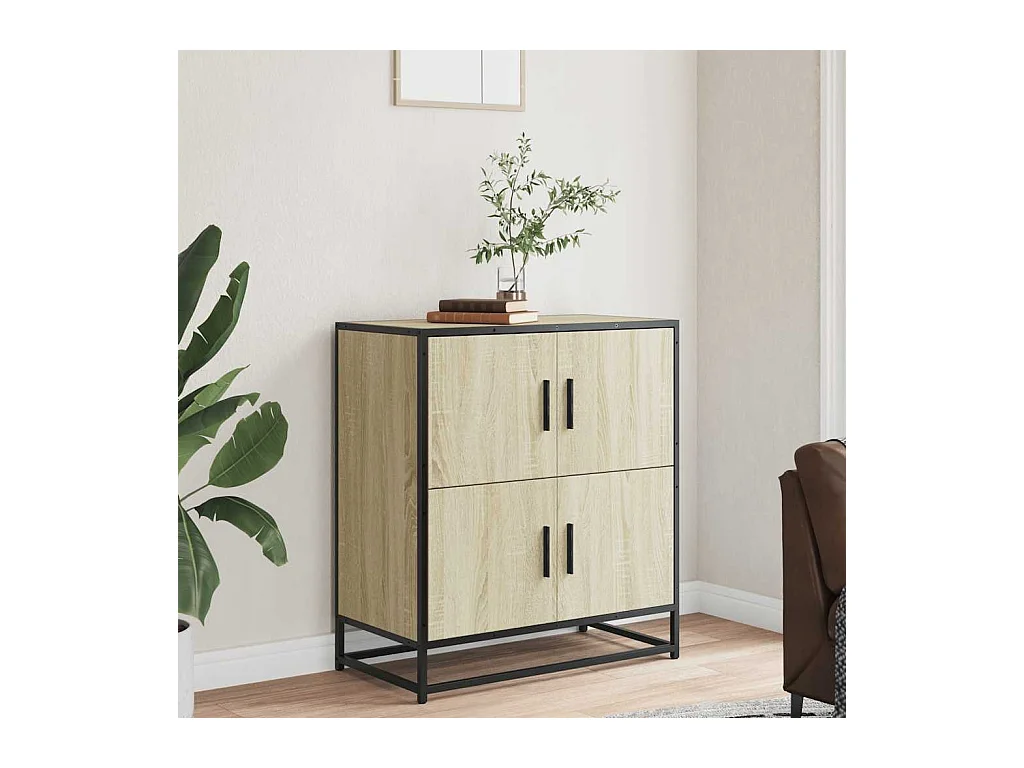 Buffet | Bahut | Meuble de rangement chêne sonoma 68x35x76 cm bois d'ingénierie