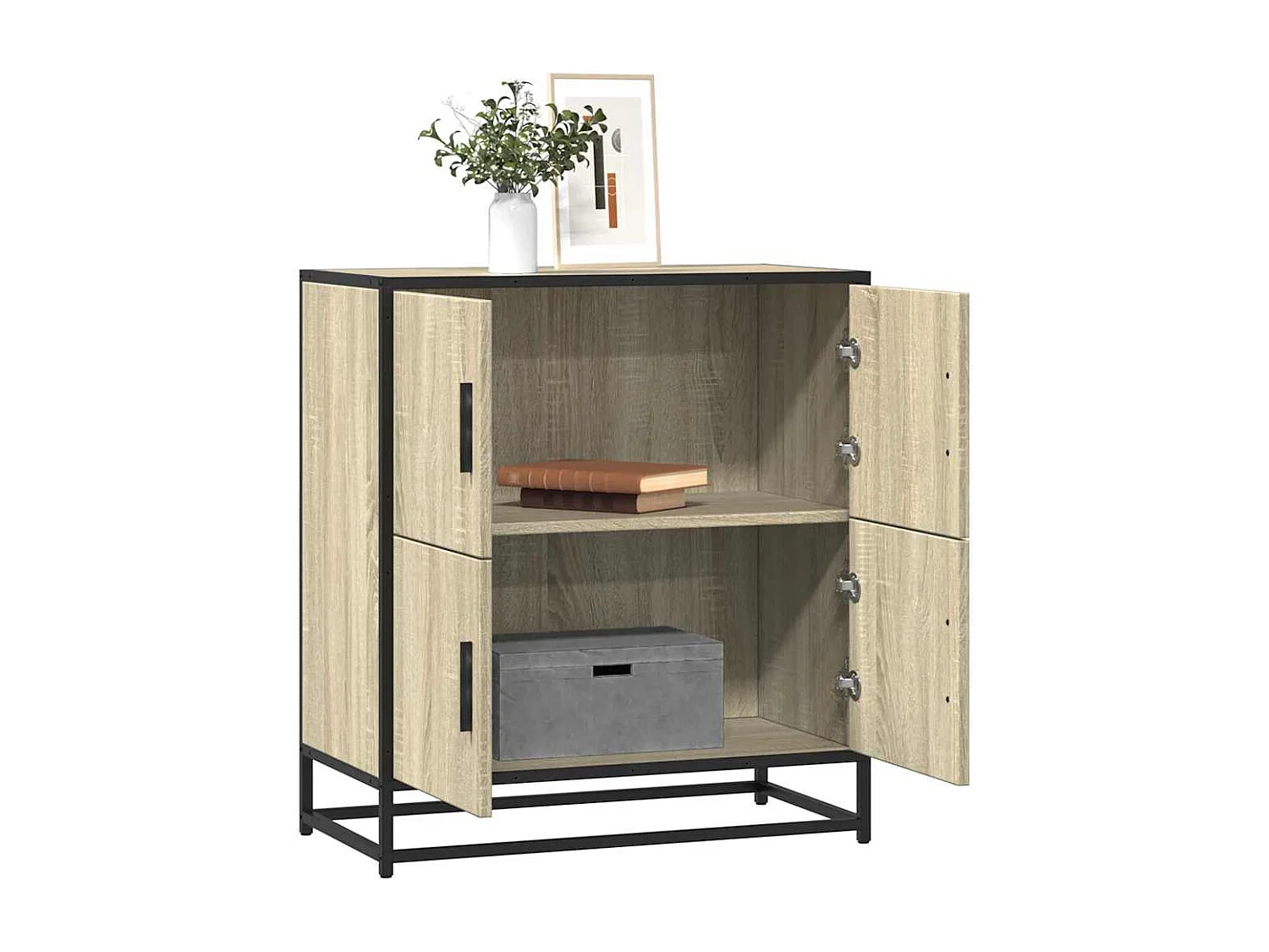 Credenza | Buffet | Armadio Rovere Sonoma 68x35x76 cm in Legno Multistrato