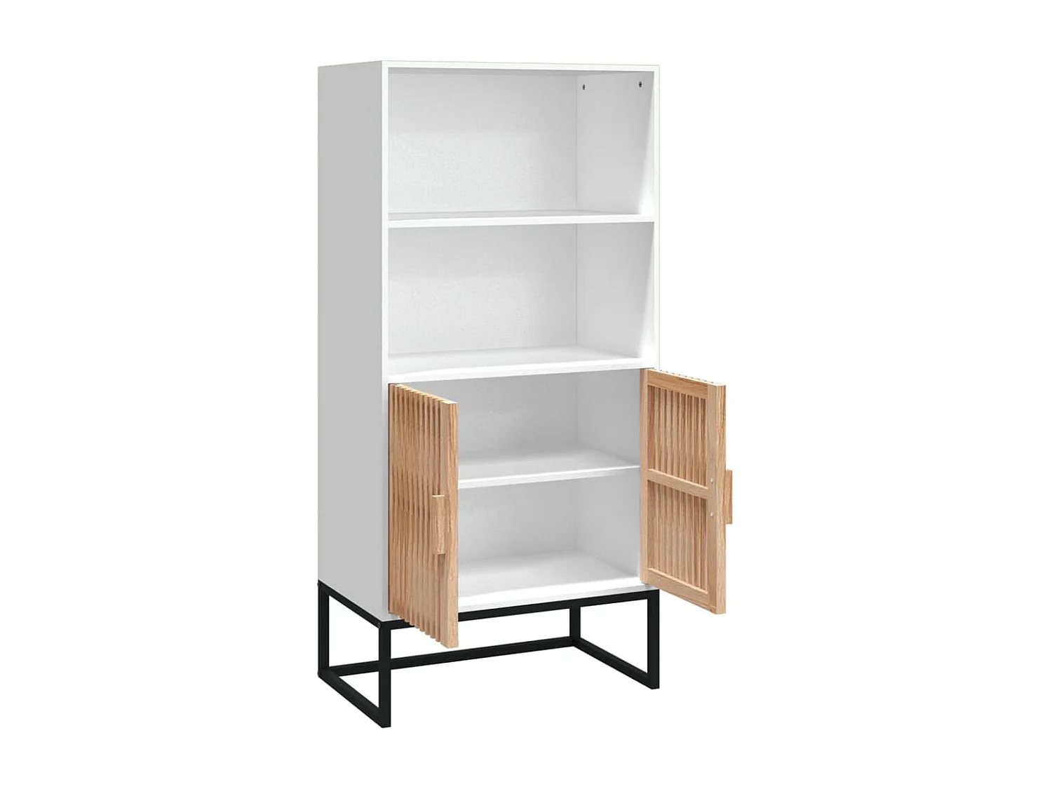 Buffet | Bahut | Meuble de rangement blanc 60x35x125 cm bois d'ingénierie
