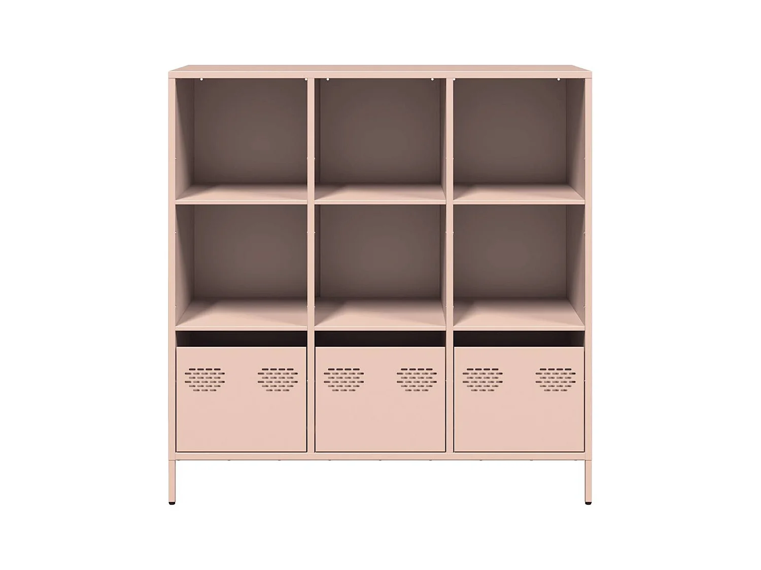 Credenza | Buffet | Armadio Rosa 101,5x39x103,5 cm in Acciaio
