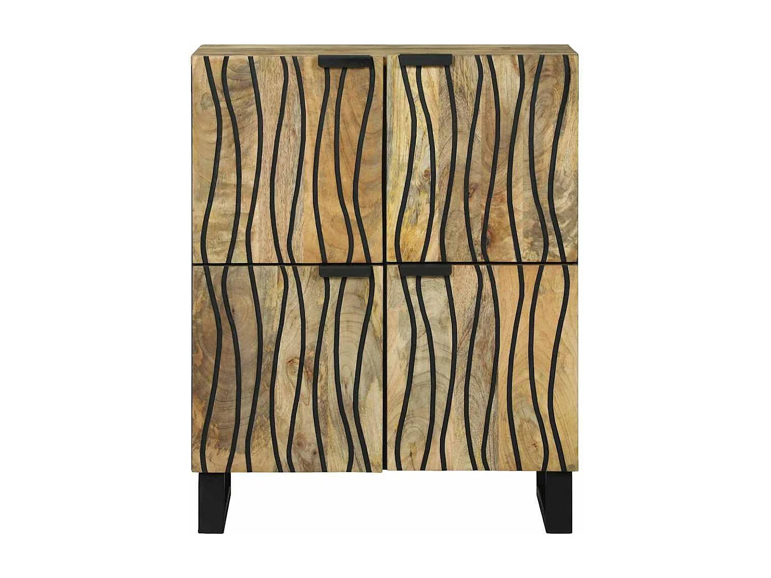 Buffet | Sideboard | Dressoir Bruin 60 x 33 x 75 cm massief mangohout