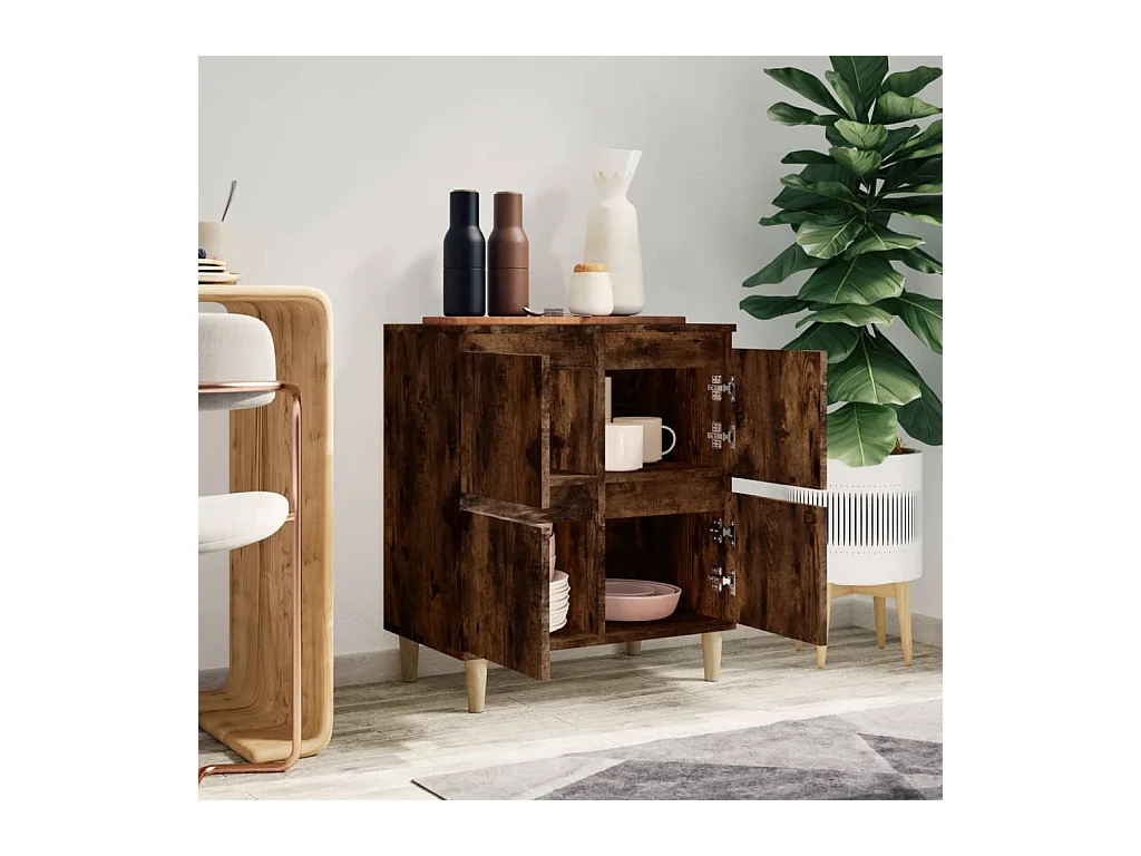 Credenza | Buffet | Armadio Rovere Fumo 60x35x70 cm in Legno Multistrato