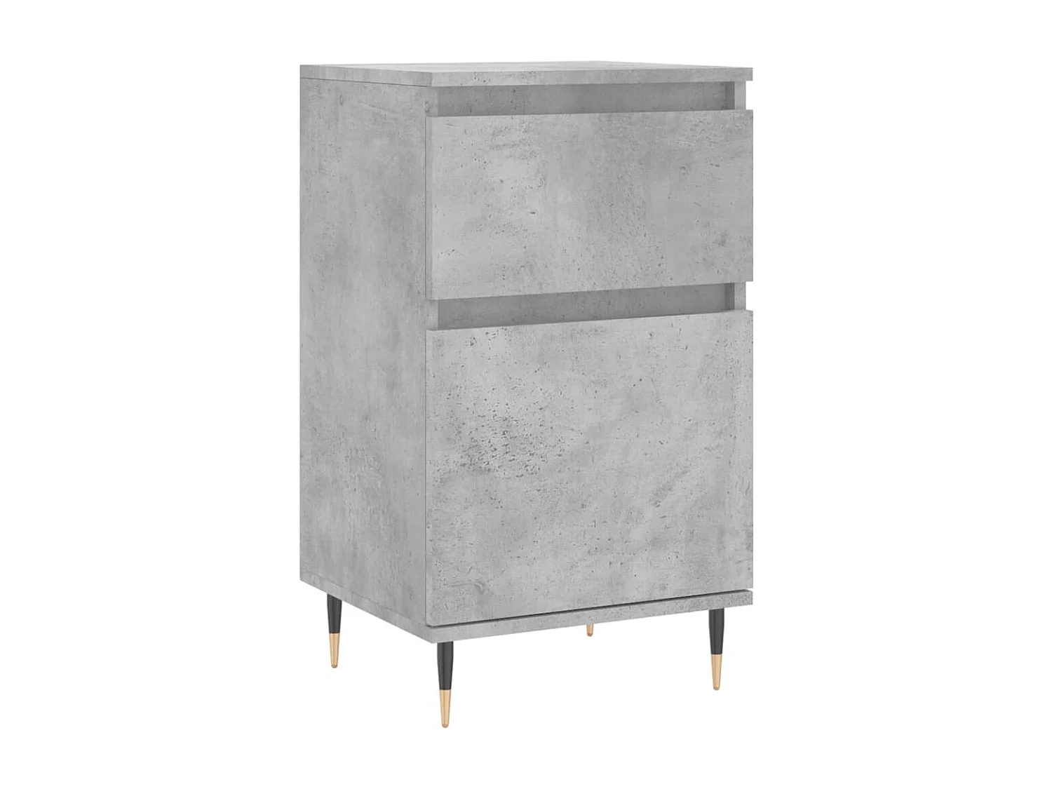 Buffets | Bahuts | Meuble de rangement 2 pcs gris béton 40x35x70 cm bois d'ingénierie