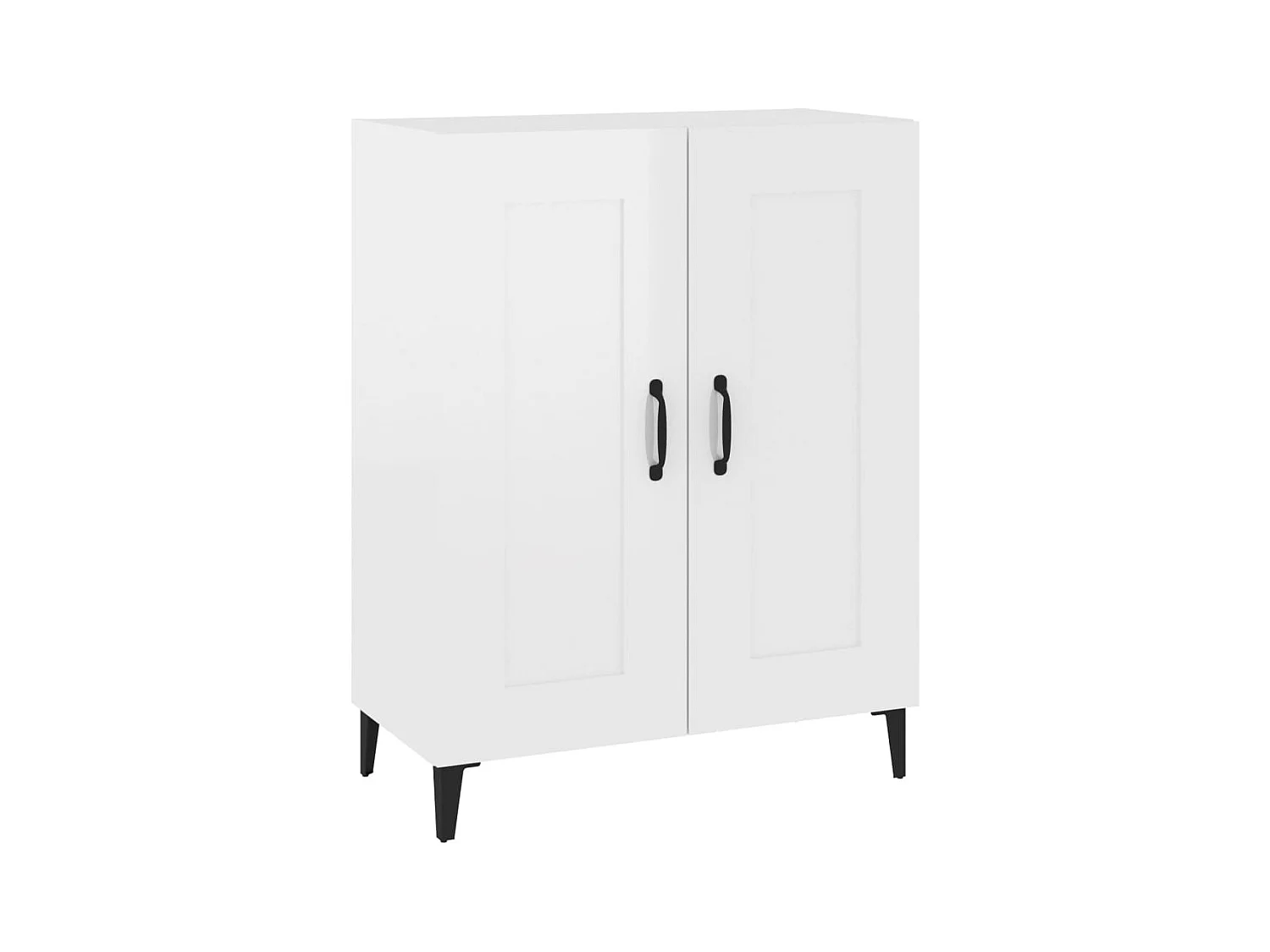 Buffet | Bahut | Meuble de rangement Blanc brillant 69,5x34x90 cm Bois d'ingénierie