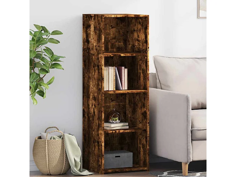 Buffet | Bahut | Meuble de rangement chêne fumé 40x41x124 cm bois d'ingénierie