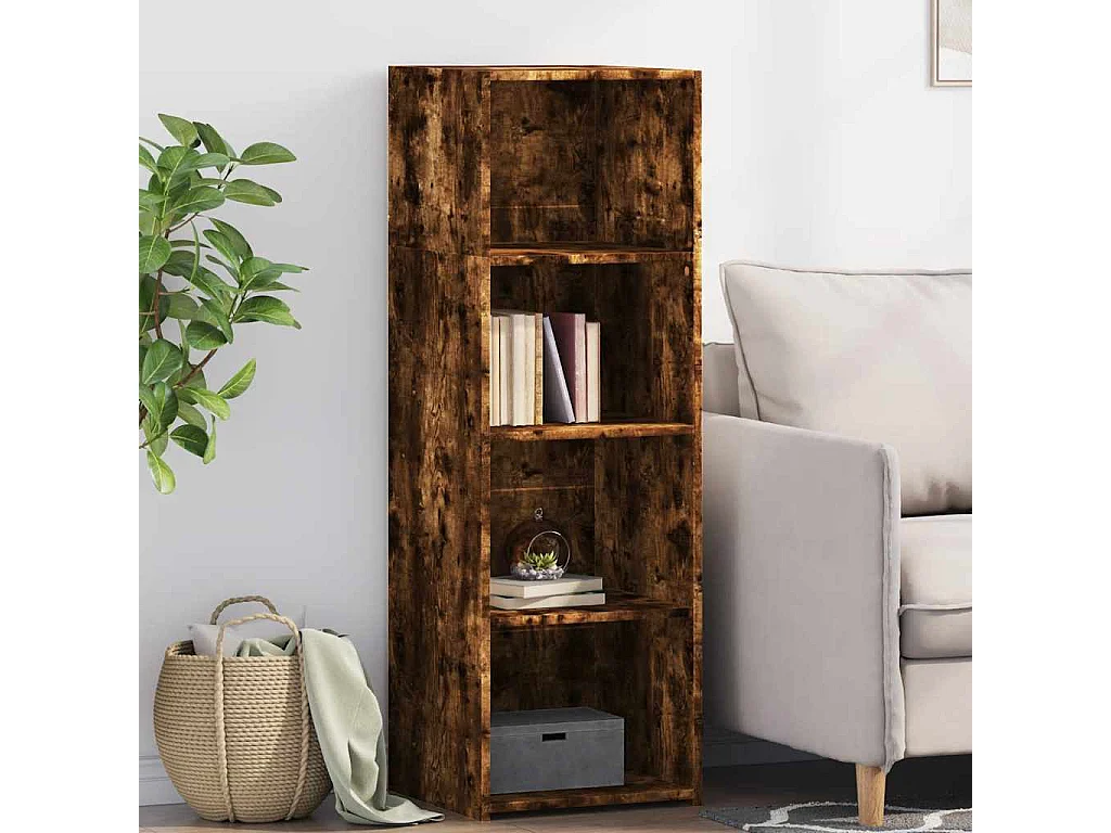 Buffet | Bahut | Meuble de rangement chêne fumé 40x41x124 cm bois d'ingénierie