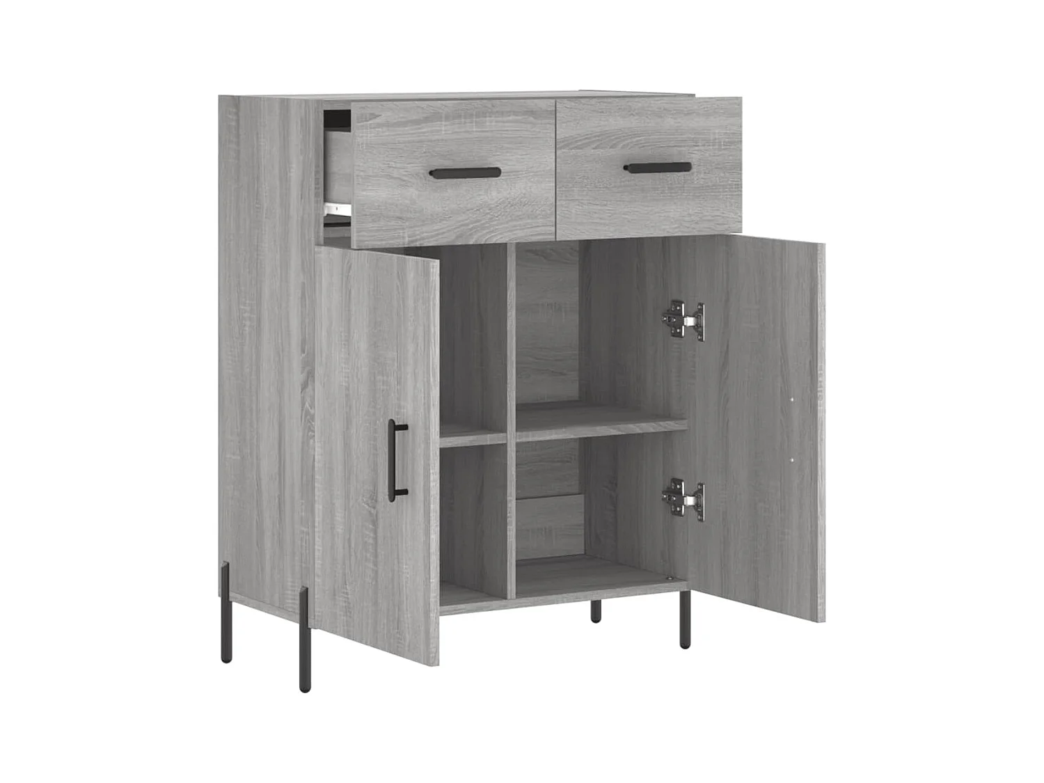 Buffet | Bahut | Meuble de rangement sonoma gris 69,5x34x90 cm bois d'ingénierie