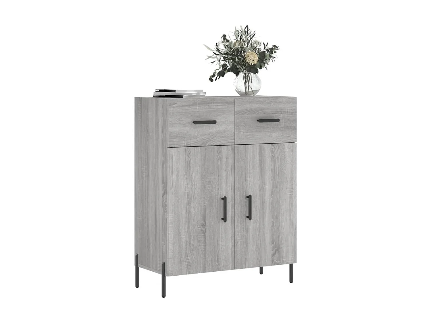 Buffet | Bahut | Meuble de rangement sonoma gris 69,5x34x90 cm bois d'ingénierie