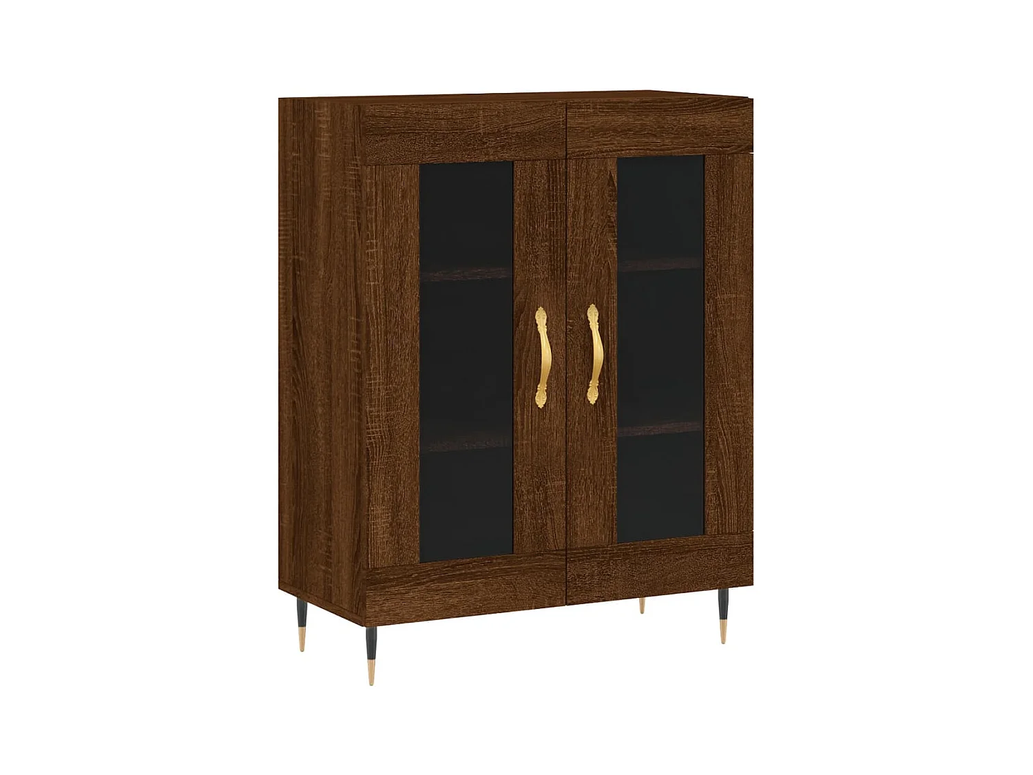 Buffet | Bahut | Meuble de rangement chêne marron 69,5x34x90 cm bois d'ingénierie
