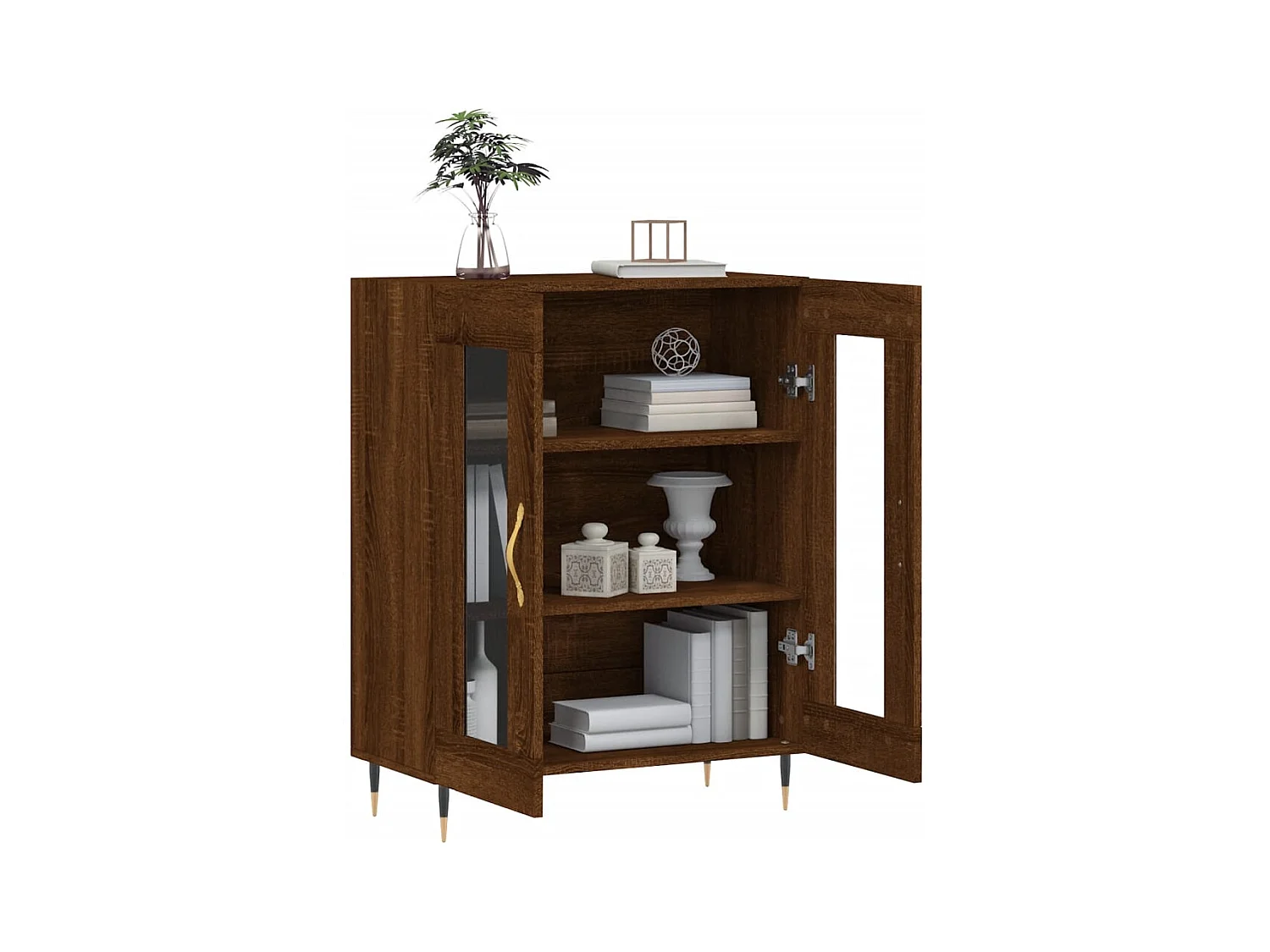 Buffet | Bahut | Meuble de rangement chêne marron 69,5x34x90 cm bois d'ingénierie