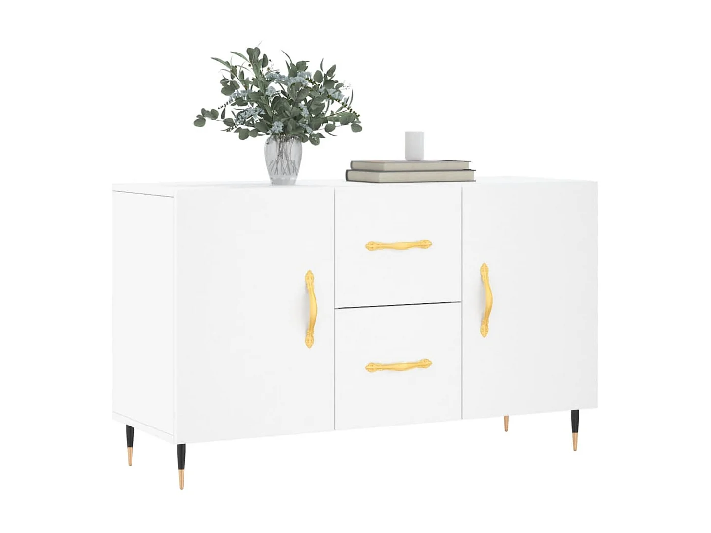 Buffet | Bahut | Meuble de rangement blanc 100x36x60 cm bois d'ingénierie
