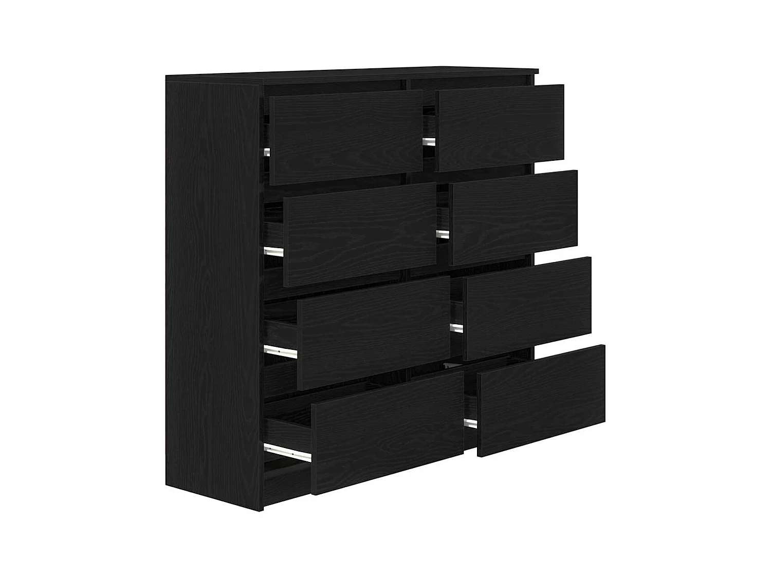 Buffet | Bahut | Meuble de rangement chêne noir 100x35x99 cm bois d'ingénierie