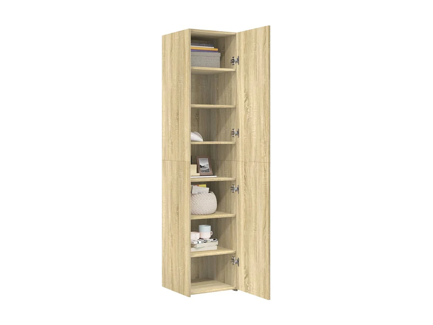 Buffet | Bahut | Meuble de rangement haut chêne sonoma 40x42,5x185 cm bois d'ingénierie