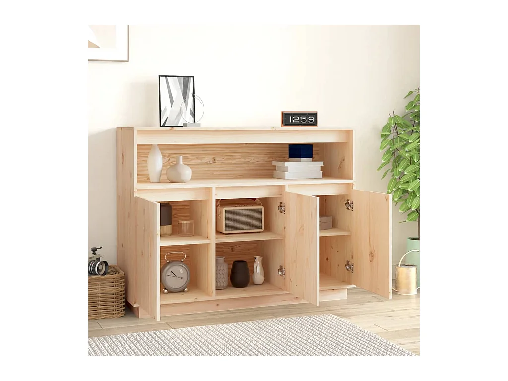 Buffet | Bahut | Meuble de rangement 104,5x34x80 cm Bois massif de pin