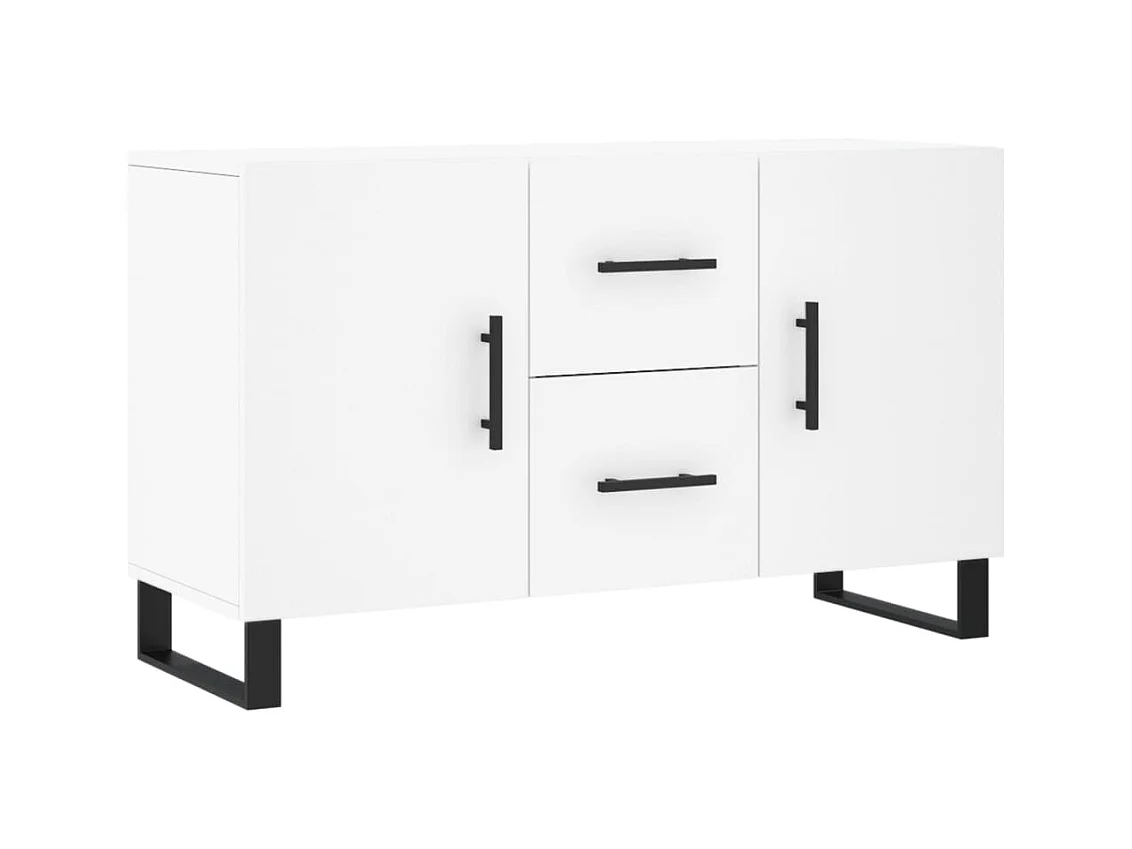 Credenza | Buffet | Armadio Bianca 100x36x60 cm in Legno Multistrato