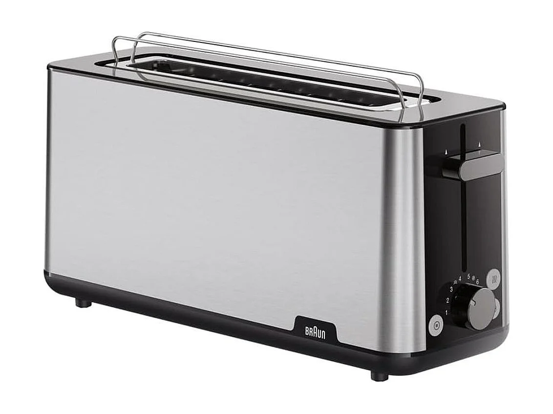 Tostador Braun HT1610BK 1030W ranura larga 8 niveles negro