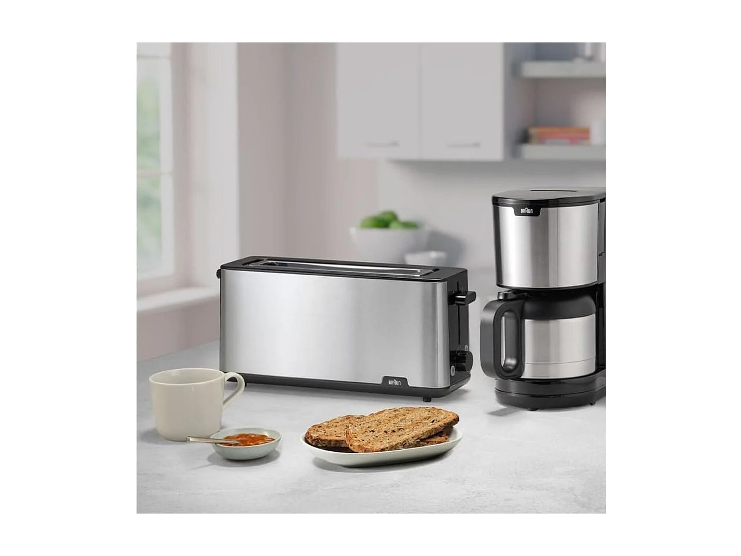 Tostador Braun HT1610BK 1030W ranura larga 8 niveles negro