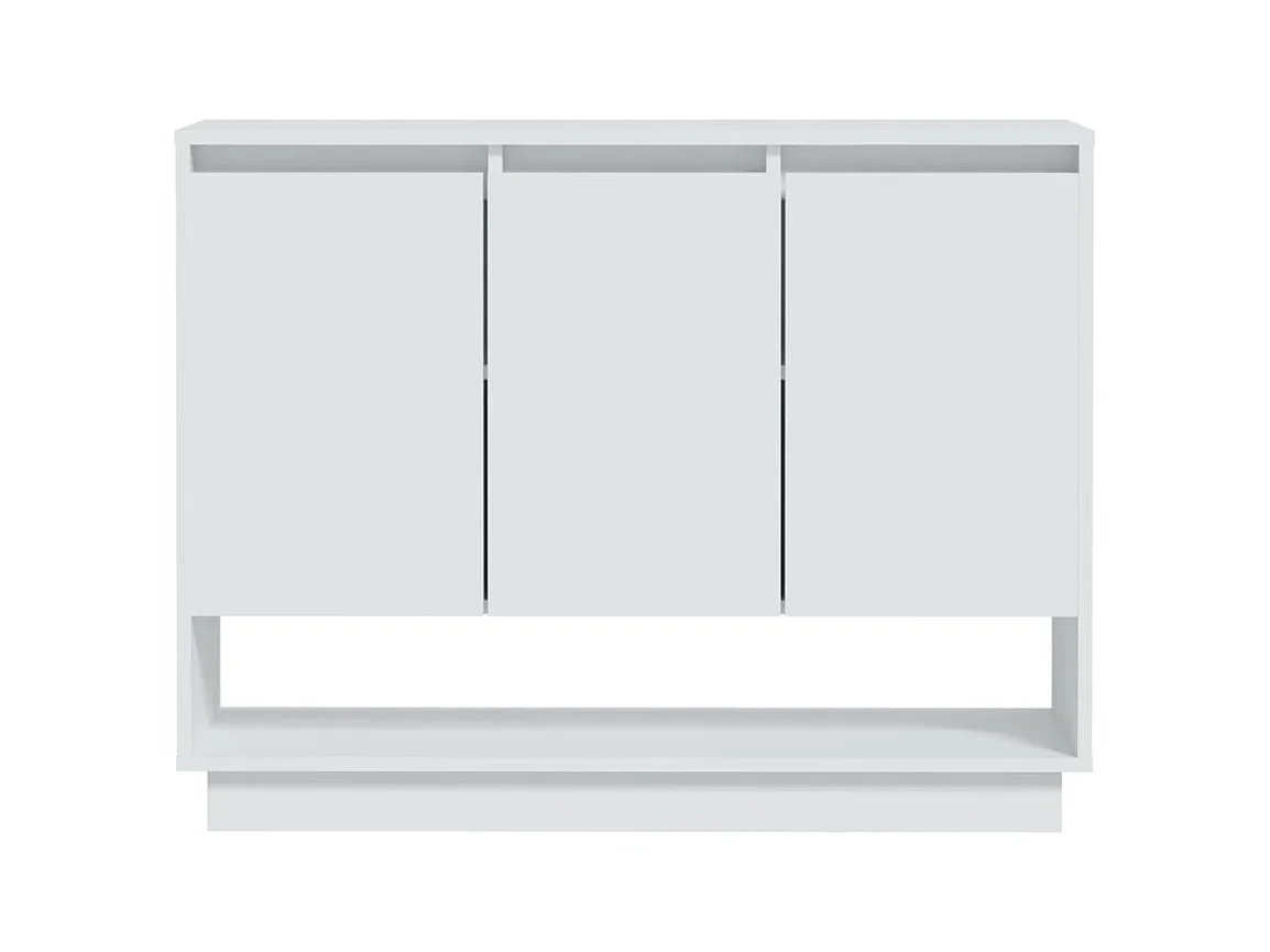 Credenza | Buffet | Armadio Bianca 97x31x75 cm in Truciolato