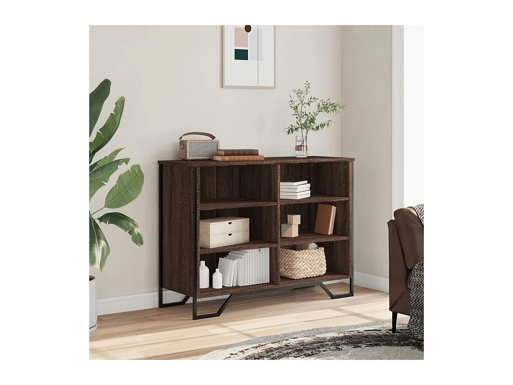 Buffet | Bahut | Meuble de rangement chêne marron 101x35,5x74,5 cm bois d'ingénierie