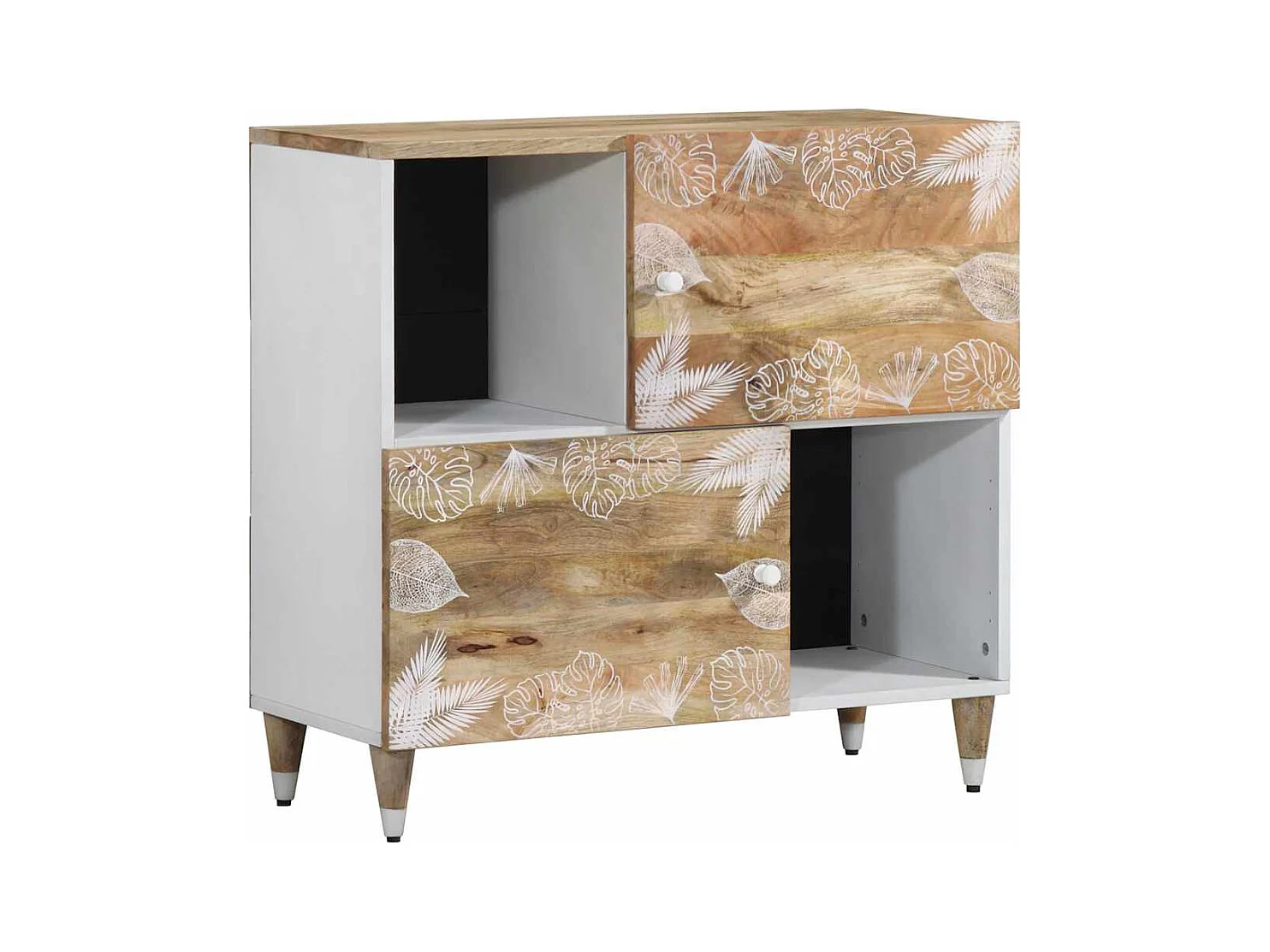 Buffet | Bahut | Meuble de rangement 80x33,5x75 cm bois massif de manguier