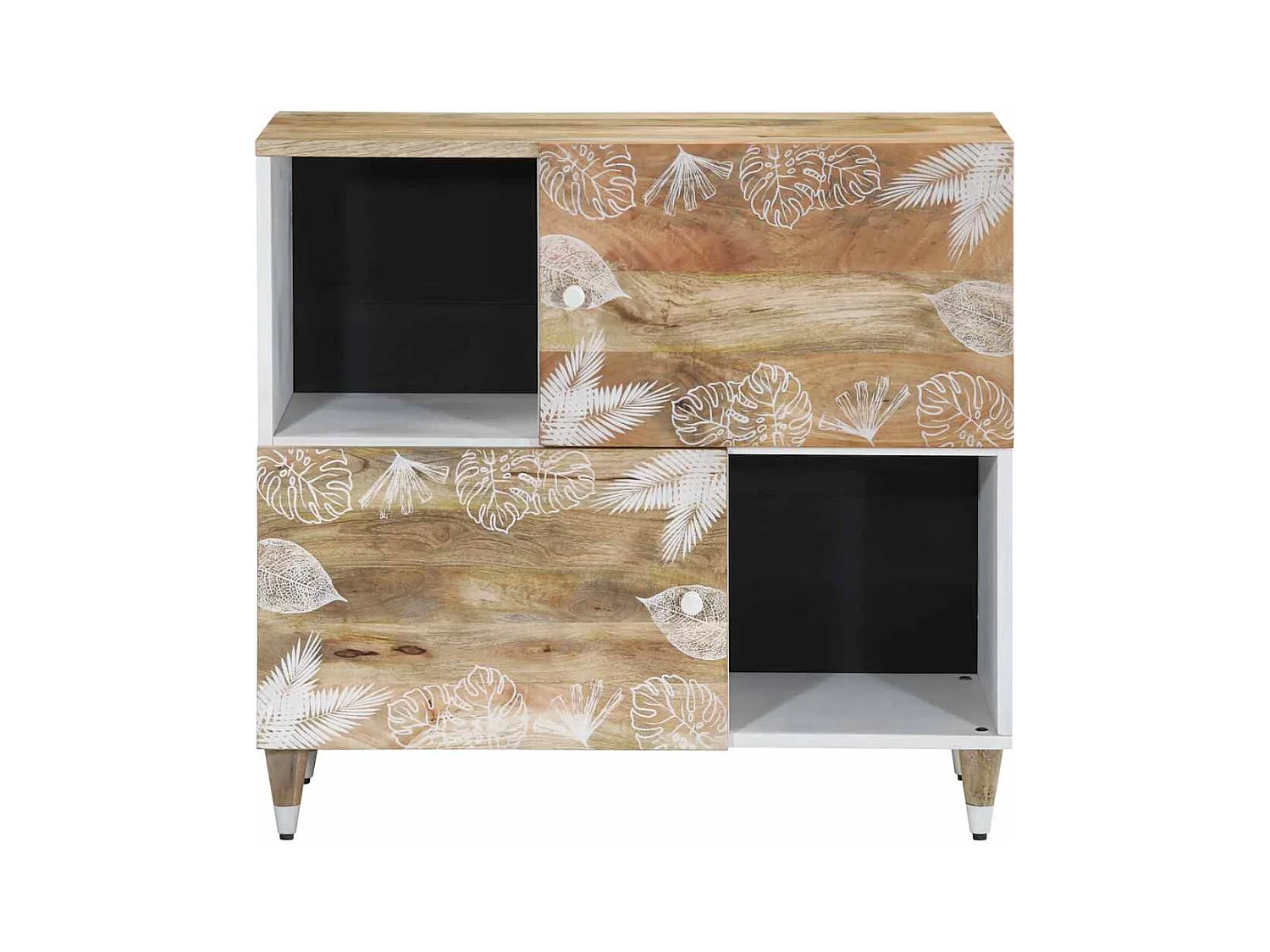 Buffet | Bahut | Meuble de rangement 80x33,5x75 cm bois massif de manguier