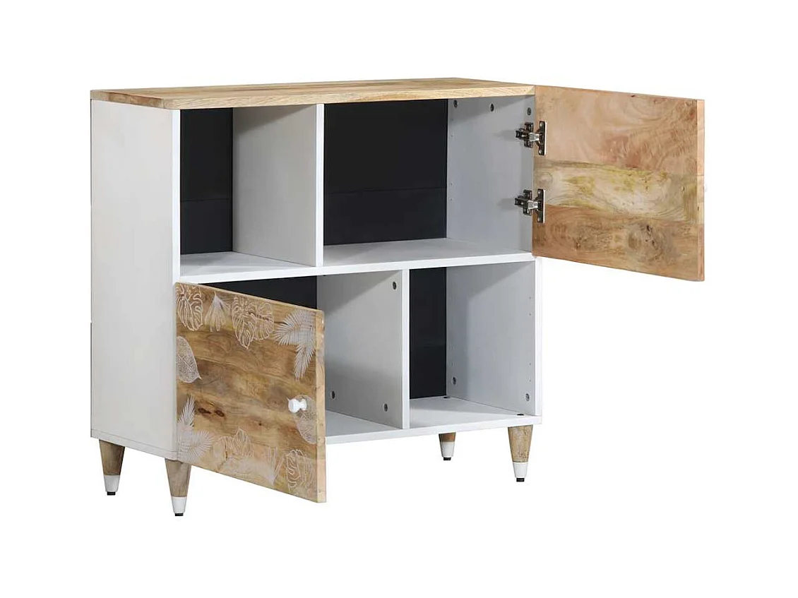 Buffet | Bahut | Meuble de rangement 80x33,5x75 cm bois massif de manguier