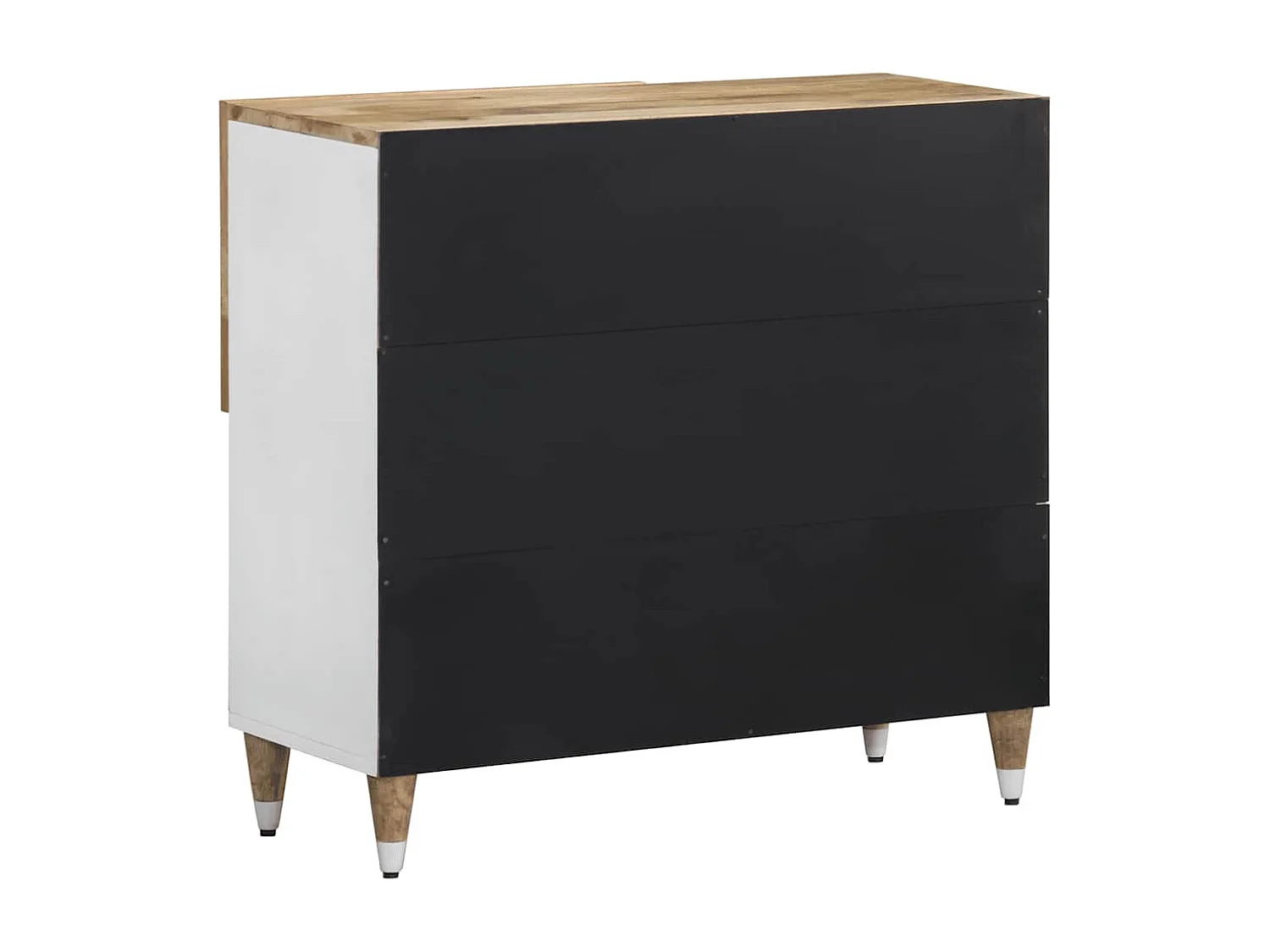 Credenza | Buffet | Armadio 80x33,5x75 cm in Legno Massello di Mango