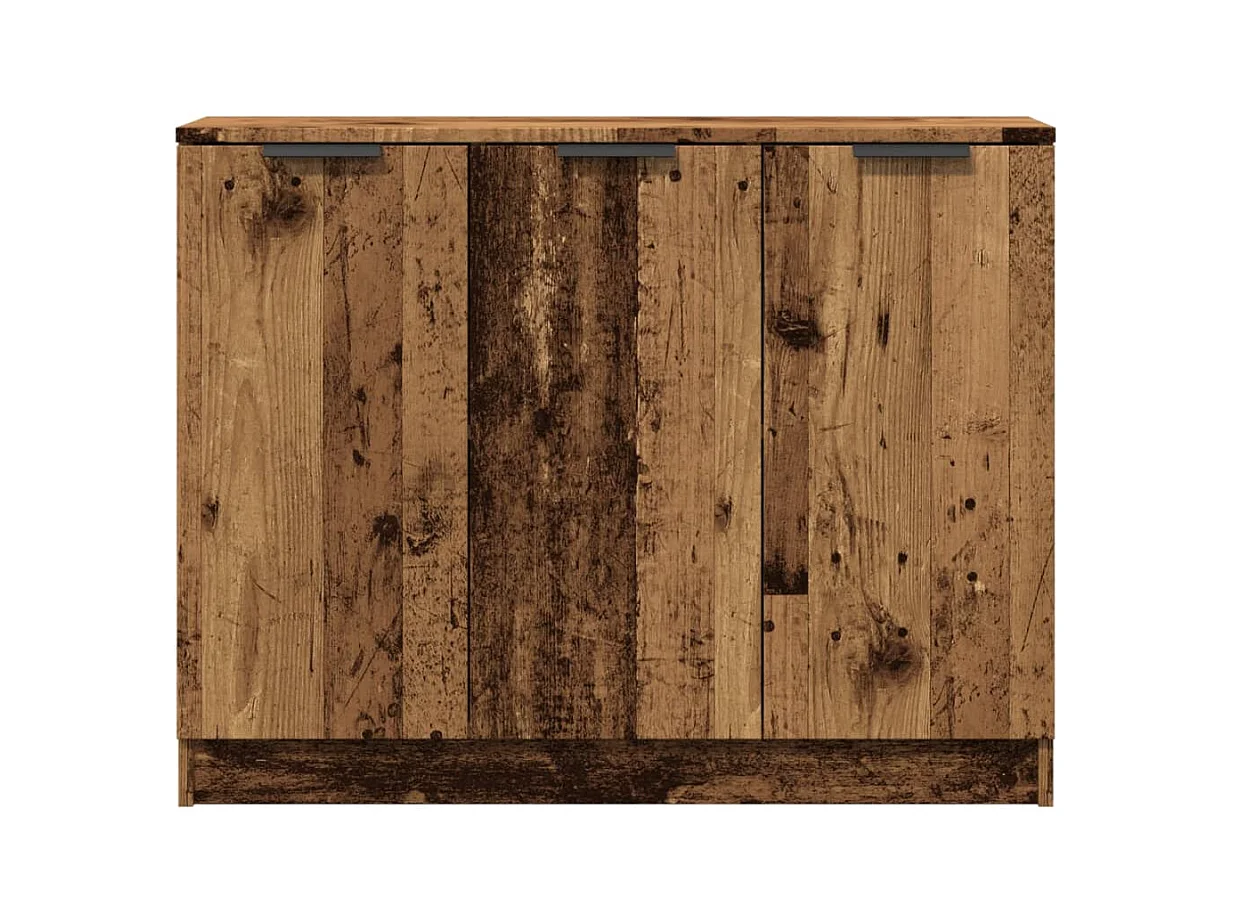 Buffet | Bahut | Meuble de rangement vieux bois 90,5x30x70 cm bois d'ingénierie