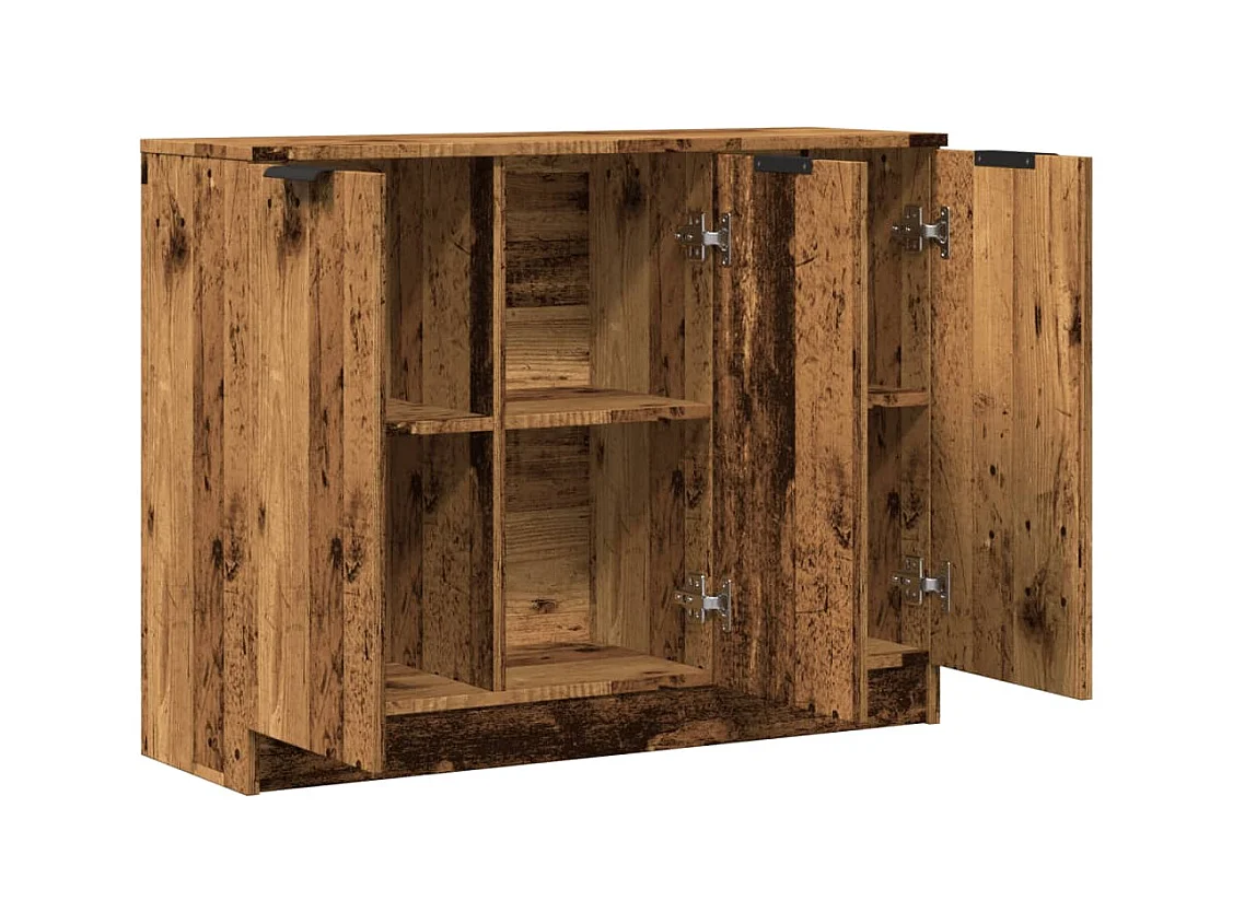 Buffet | Bahut | Meuble de rangement vieux bois 90,5x30x70 cm bois d'ingénierie