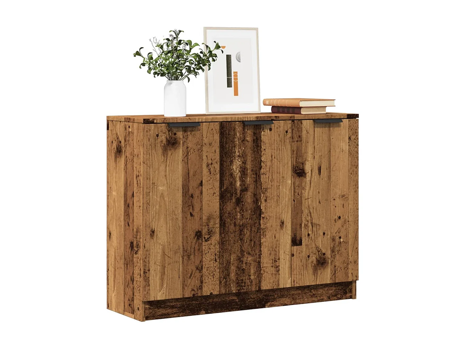 Buffet | Bahut | Meuble de rangement vieux bois 90,5x30x70 cm bois d'ingénierie