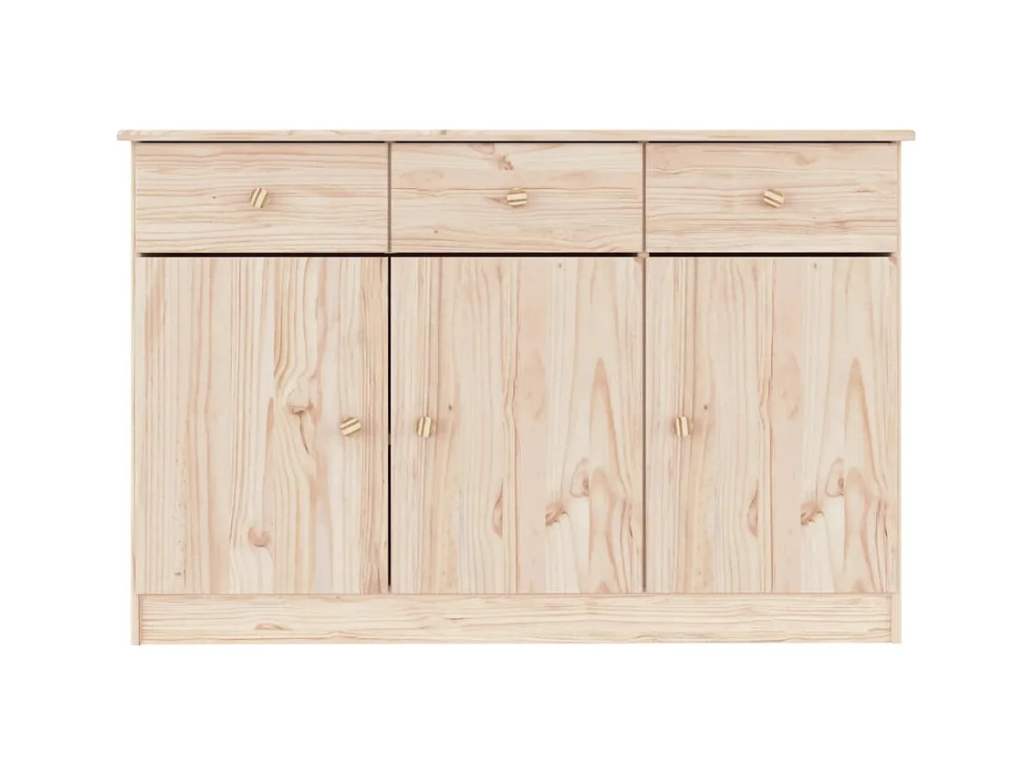Buffet | Commode à tiroir | Meuble de rangement ALTA 112x35x73 cm bois massif de pin